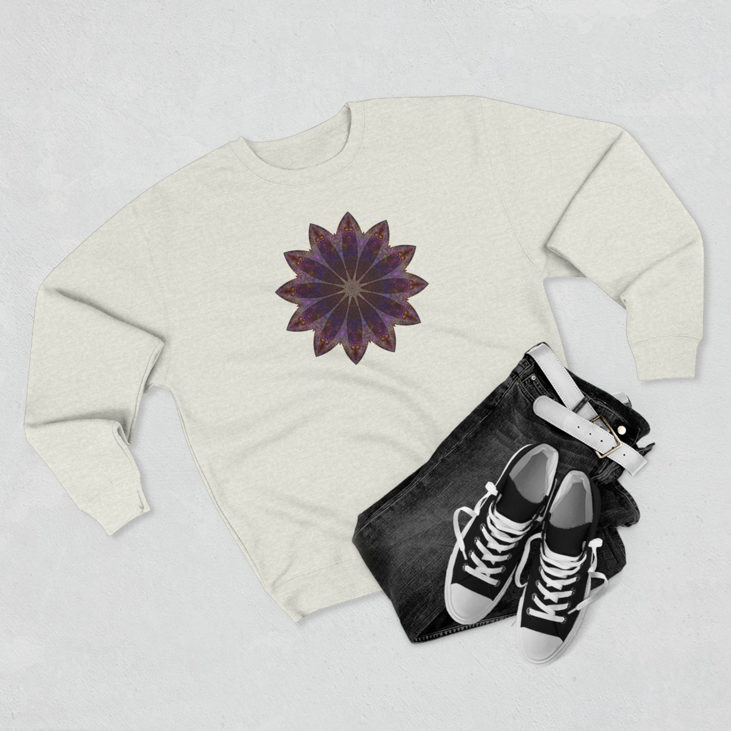 Unisex Crewneck Sweatshirt - Love Light Mandalas No.11