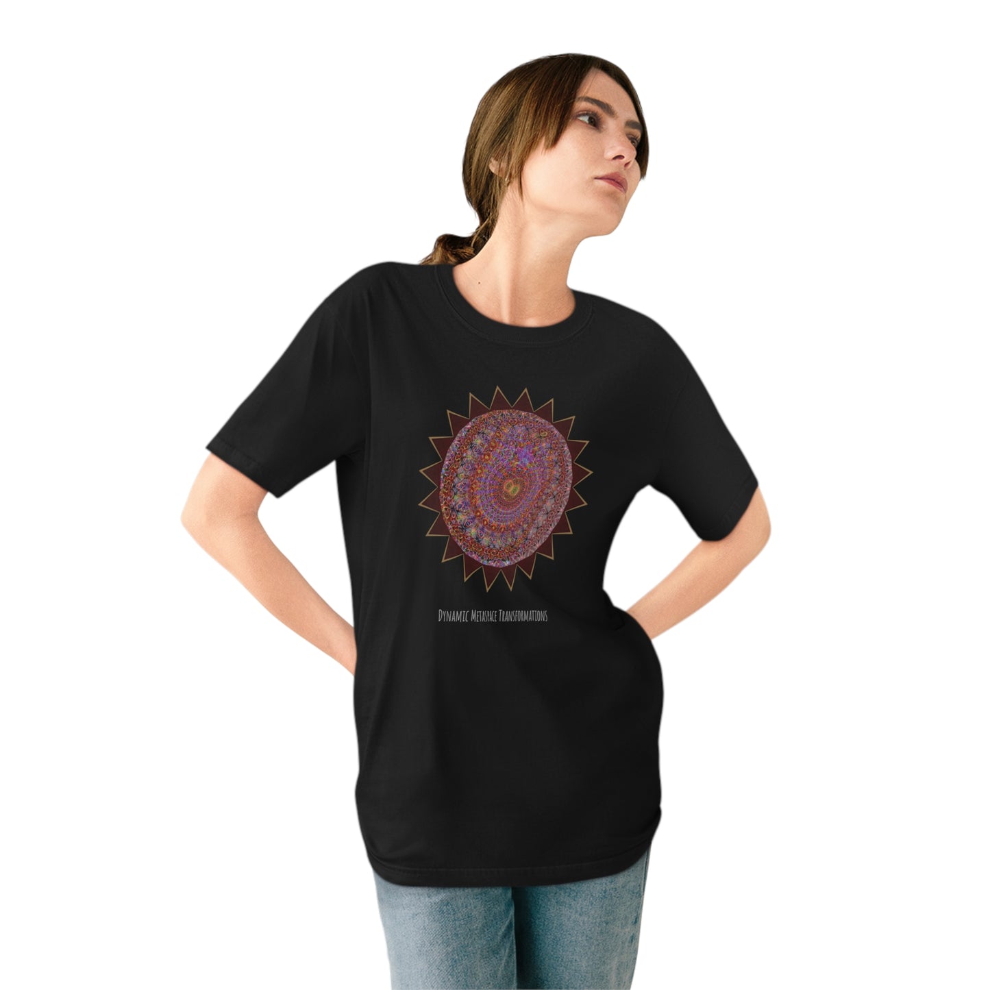 Organic Staple T-shirt - Mycelium Mandalas No.M18K4