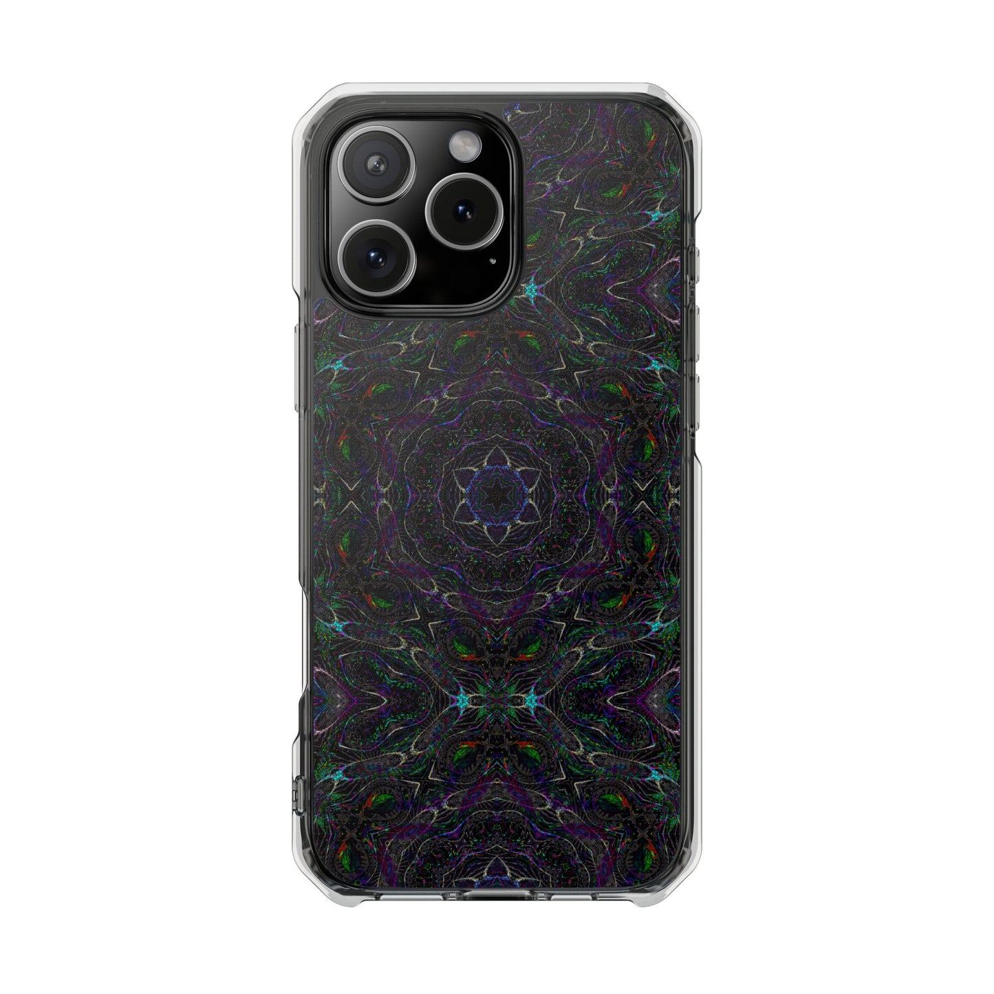 iPhone 16 Magnetic Clear Impact Case - P5 Kaleidoscopic No.32