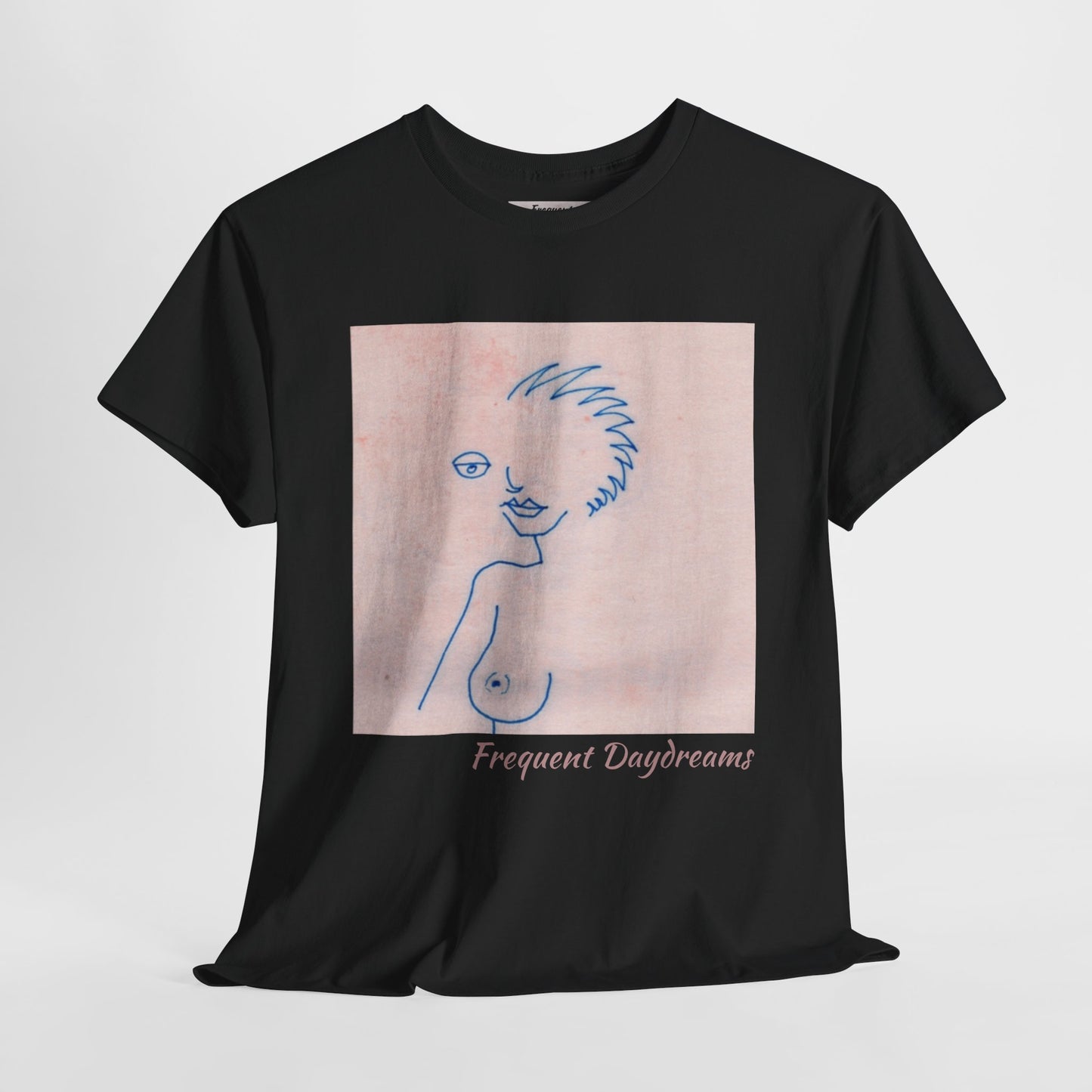 Unisex Heavy Cotton Tee - Frequent Daydreams Sketch No.46