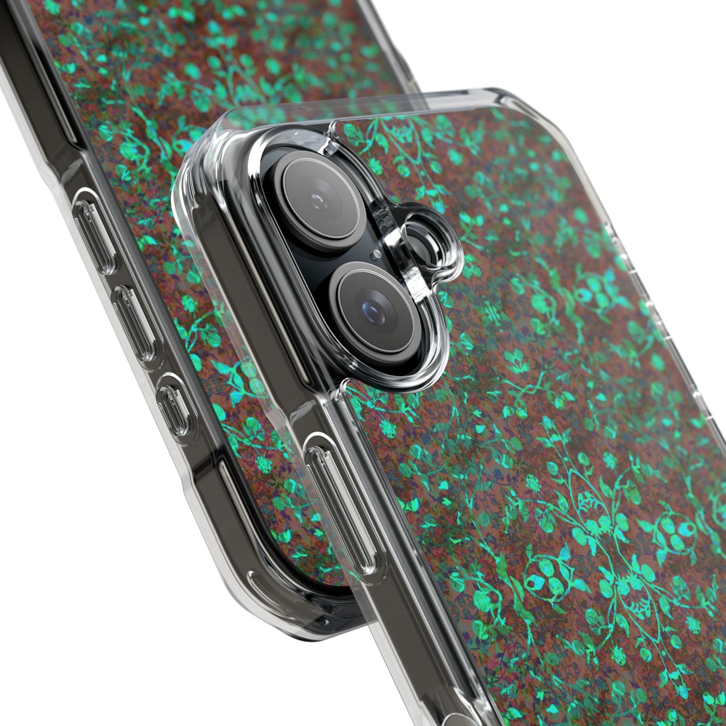 iPhone 16 Magnetic Clear Impact Case - Hidden Weave Series No.29