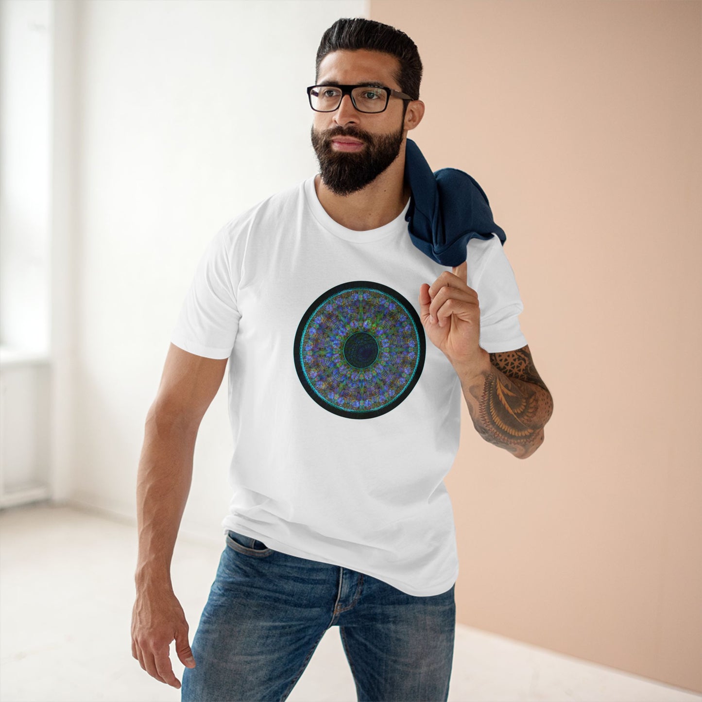 Men's Staple Tee - Love Light Spheres No.M15K7