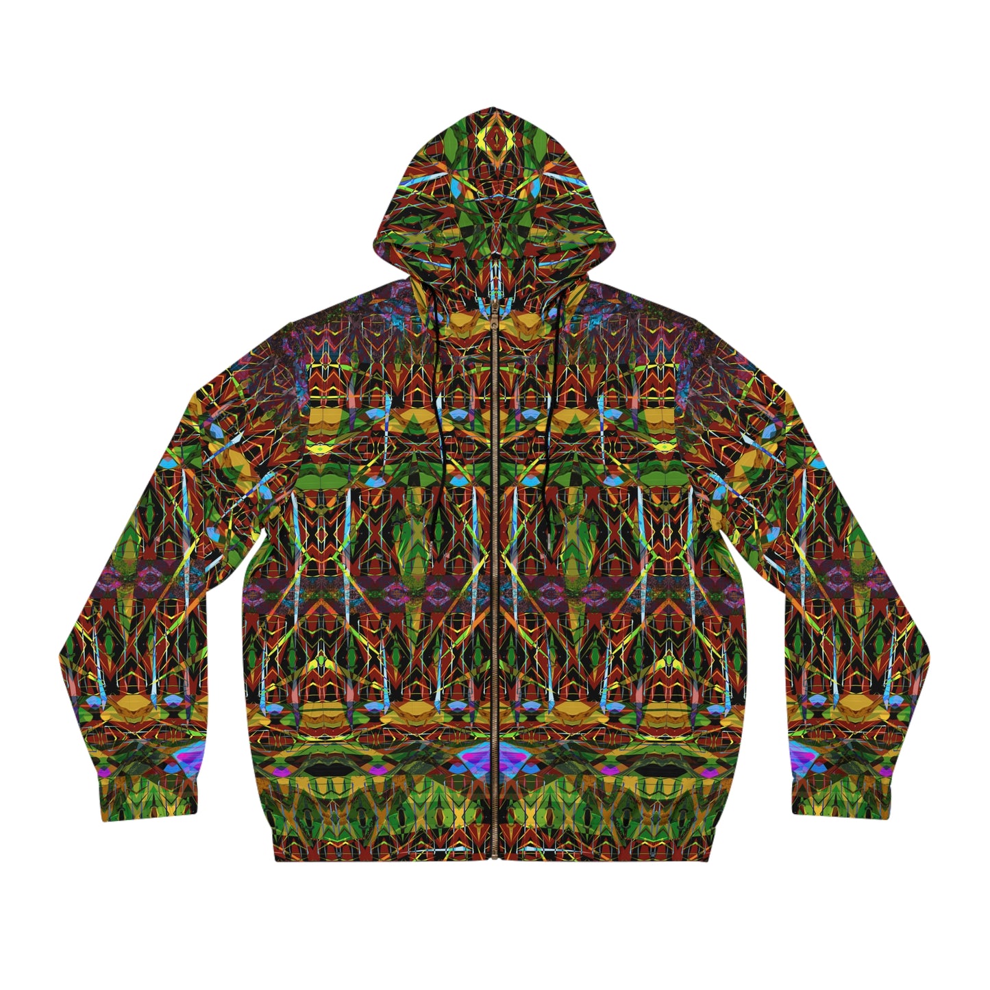 Men's Full-Zip Hoodie - Mandala Series No.5