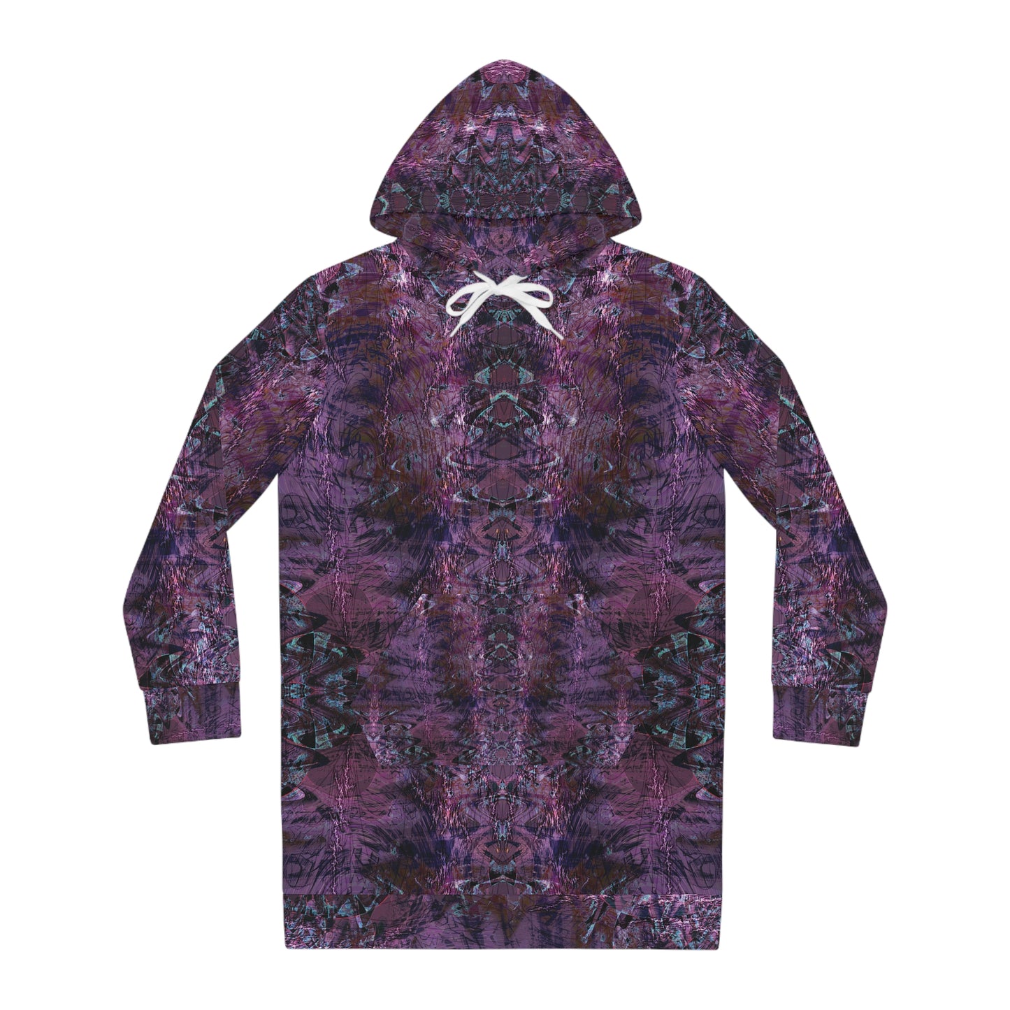 Women's Hoodie Dress - Love Light Fractals No.6