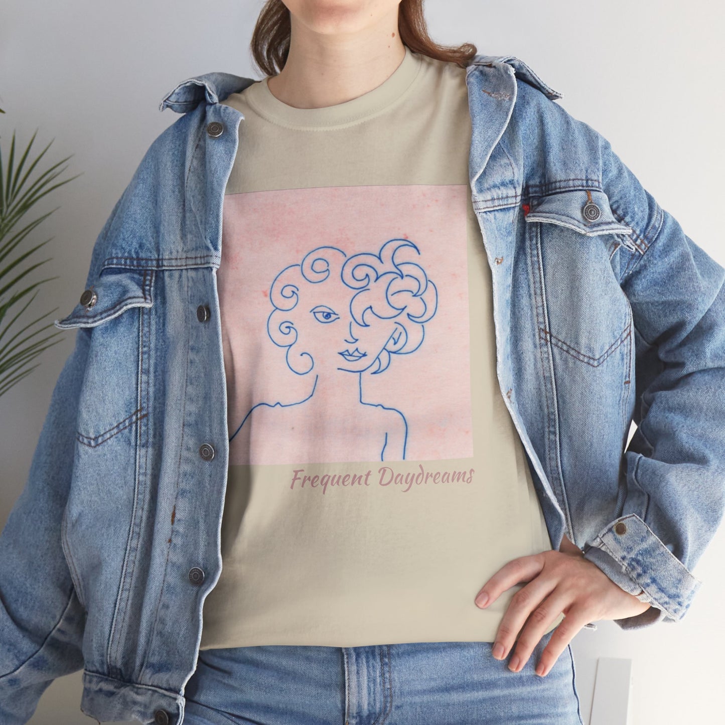 Unisex Heavy Cotton Tee - Frequent Daydreams Sketch No.47