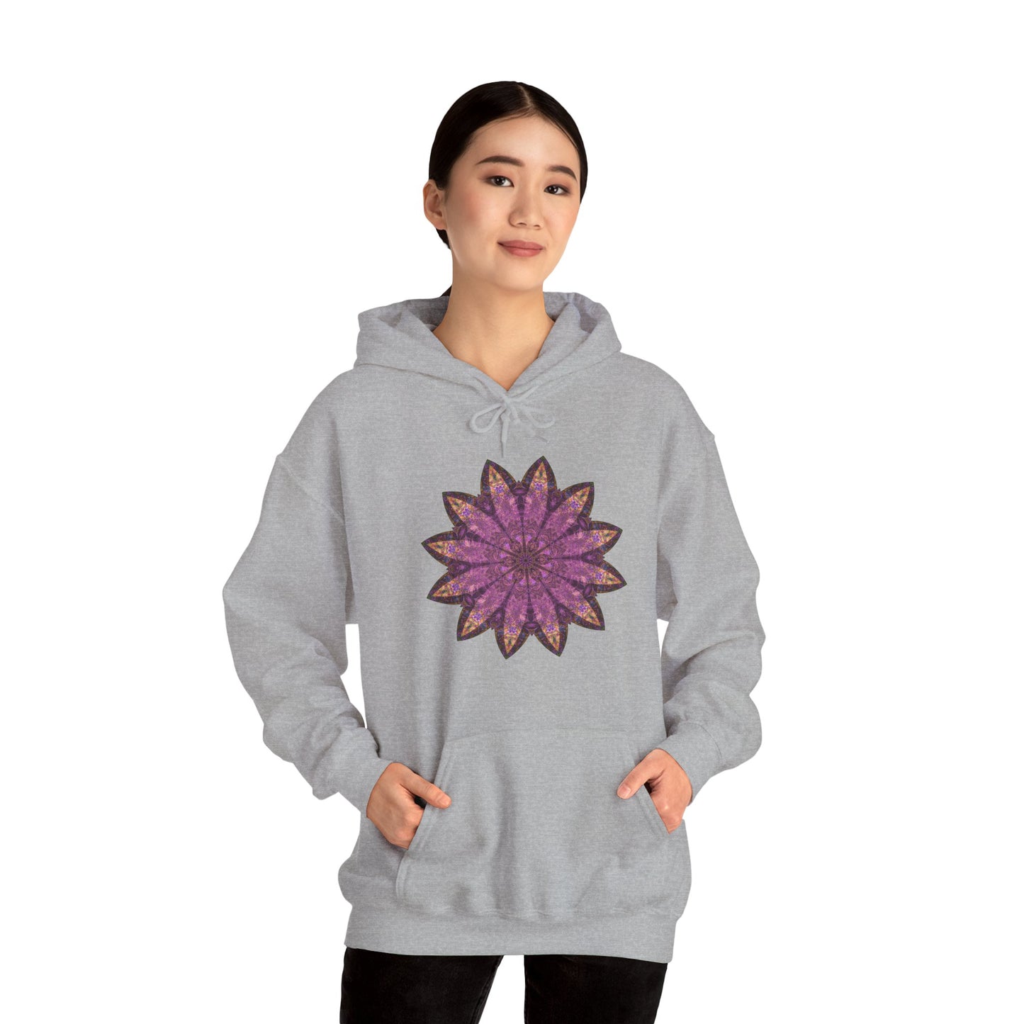 Unisex Heavy Blend™ Hooded Sweatshirt - Love Light Mandalas No.16