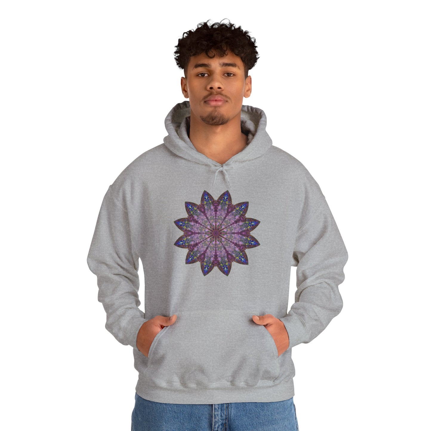 Unisex Heavy Blend™ Hooded Sweatshirt - Love Light Mandalas No.17