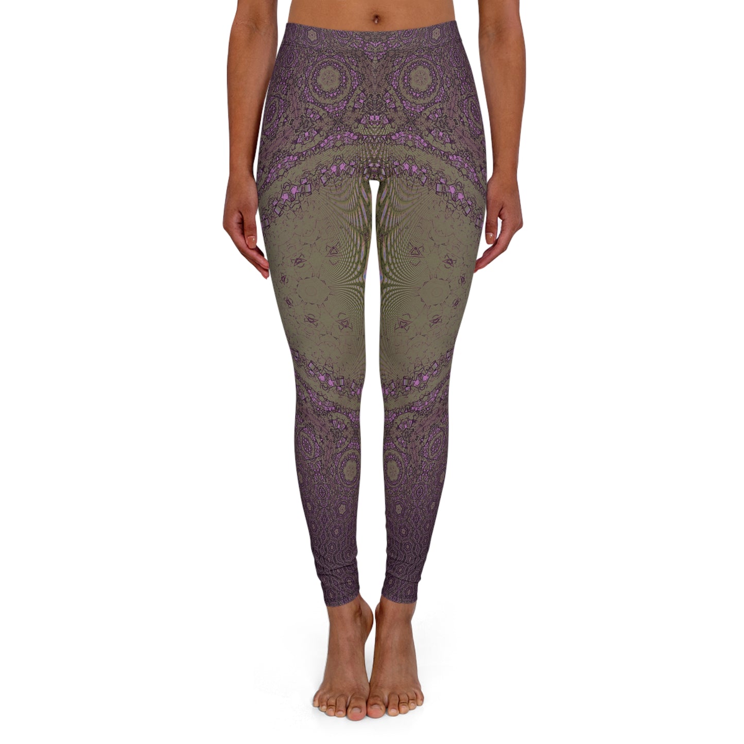 Spandex Leggings - Love Light Fractals No.11b