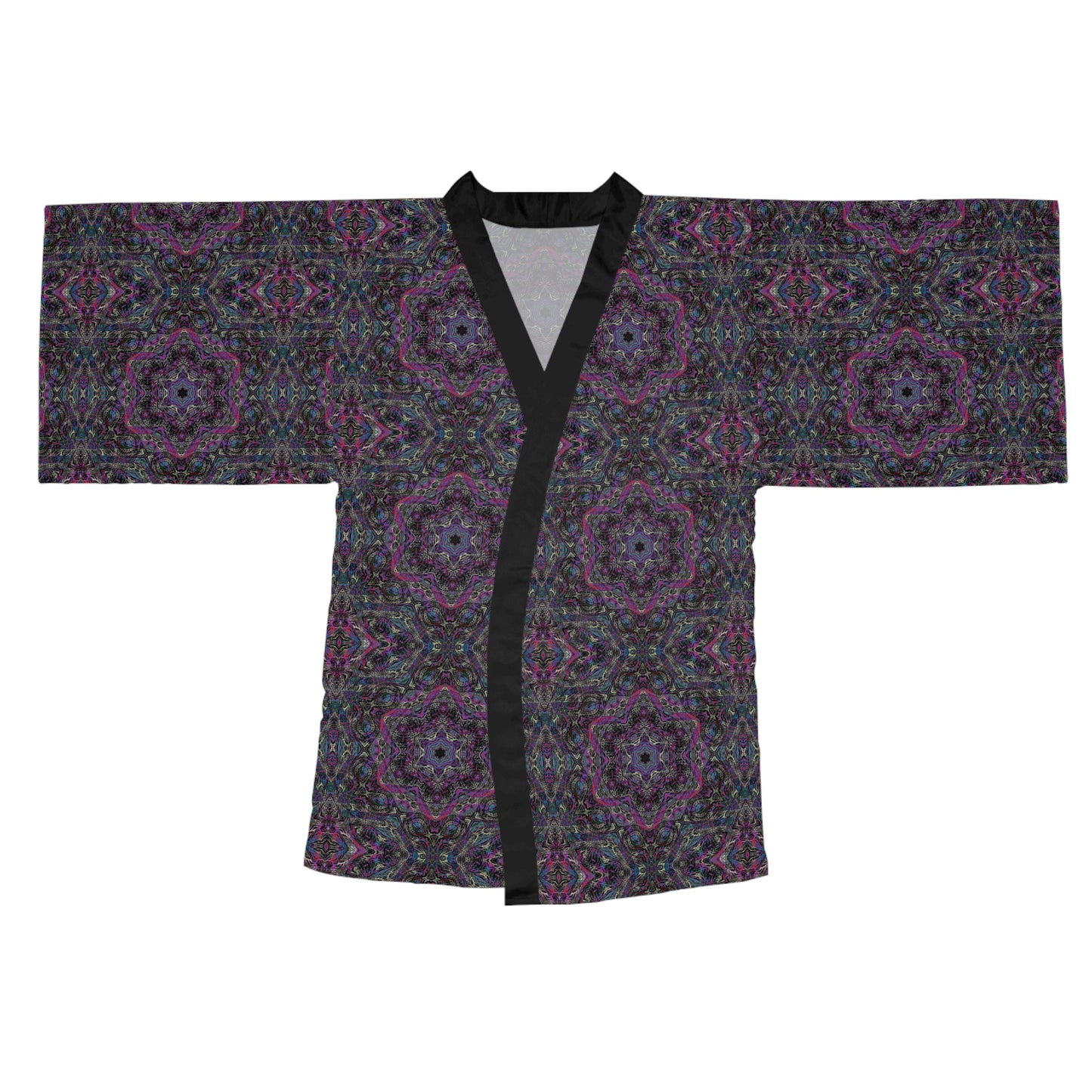 Long Sleeve Kimono Robe - P5 Kaleidoscopic No.33