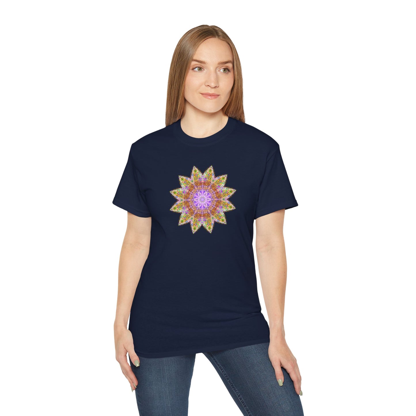 Unisex Ultra Cotton Tee - Love Light Mandalas No.14