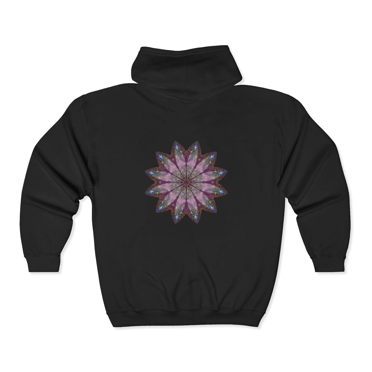 Unisex Heavy Blend™ Full Zip Hooded Sweatshirt - Love Light Mandalas No.19