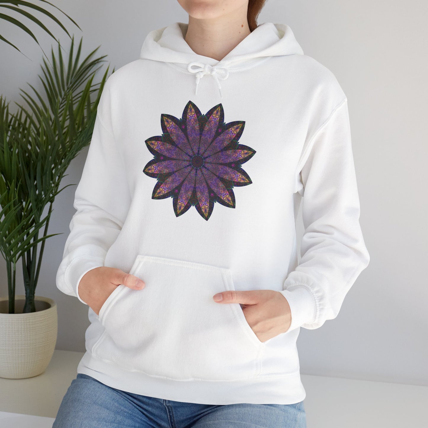 Unisex Heavy Blend™ Hooded Sweatshirt - Love Light Mandalas No.24