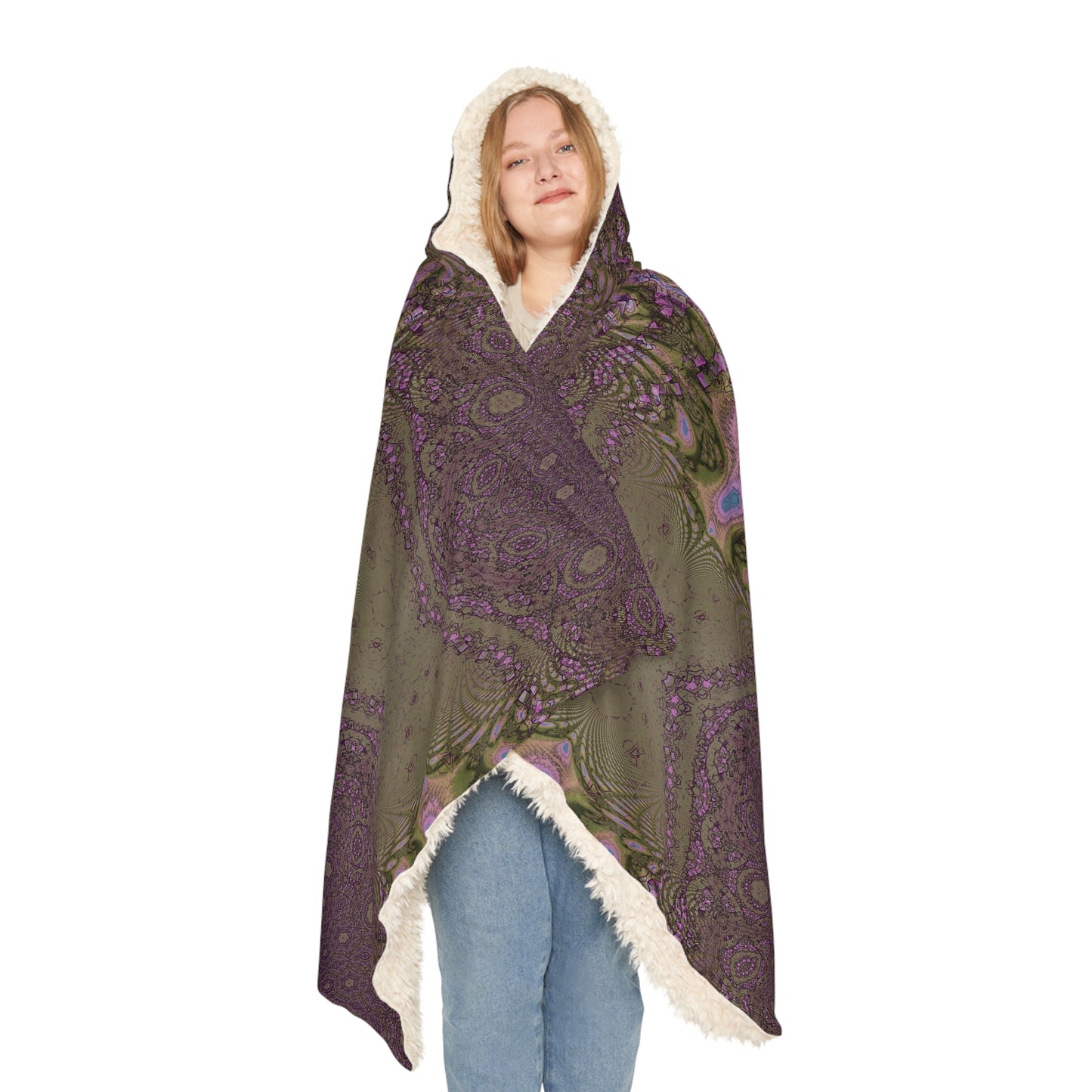 Snuggle Blanket - Love Light Fractals No.11