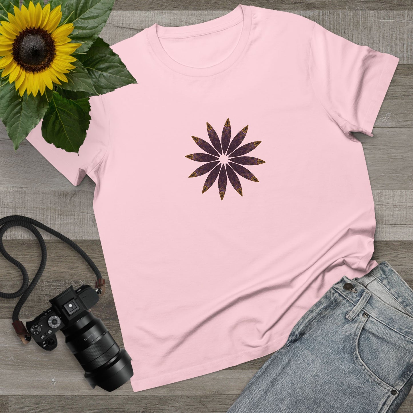 Women’s Maple Tee - Love Light Mandalas No.2