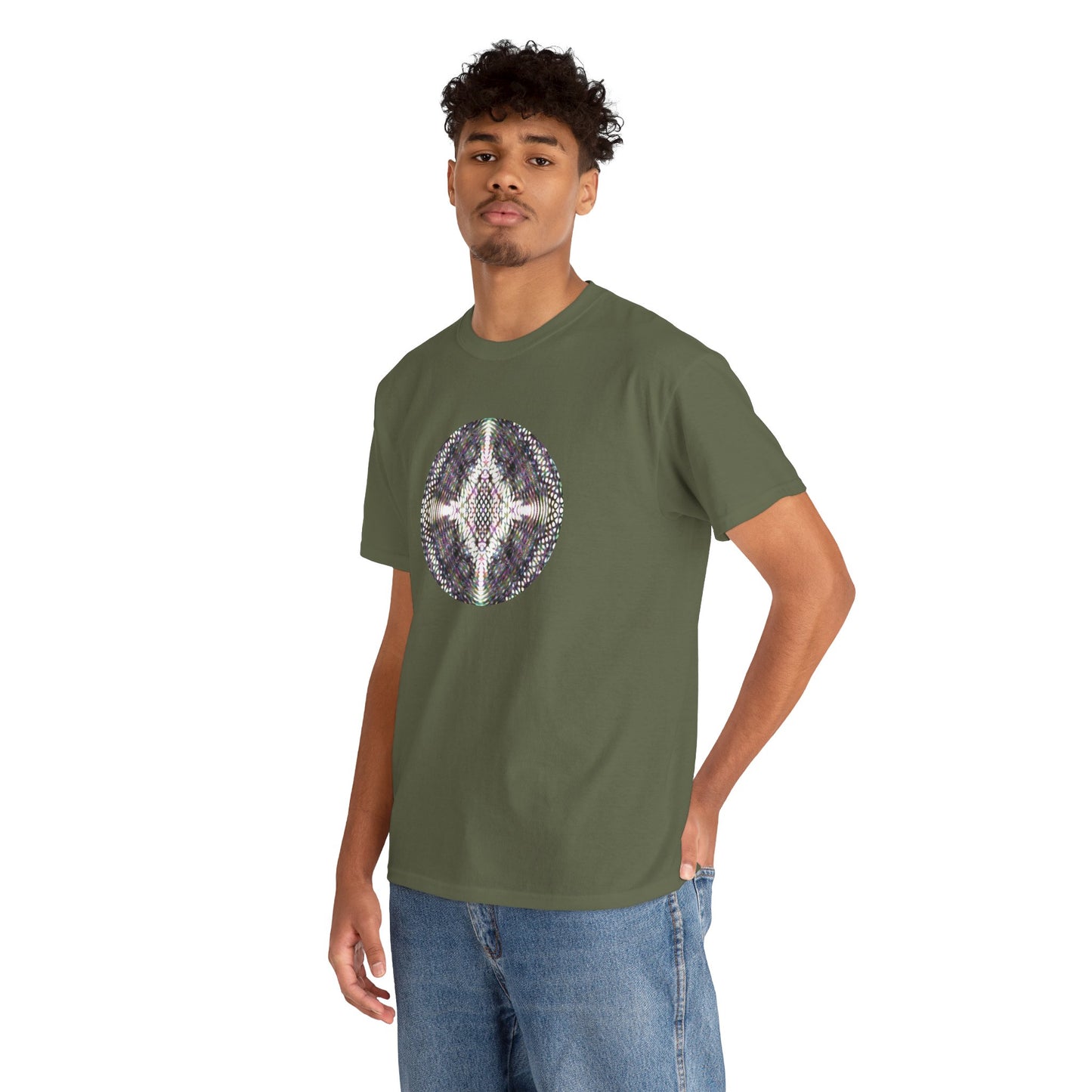 Unisex Heavy Cotton Tee - DMT Scribe Spheres No.8