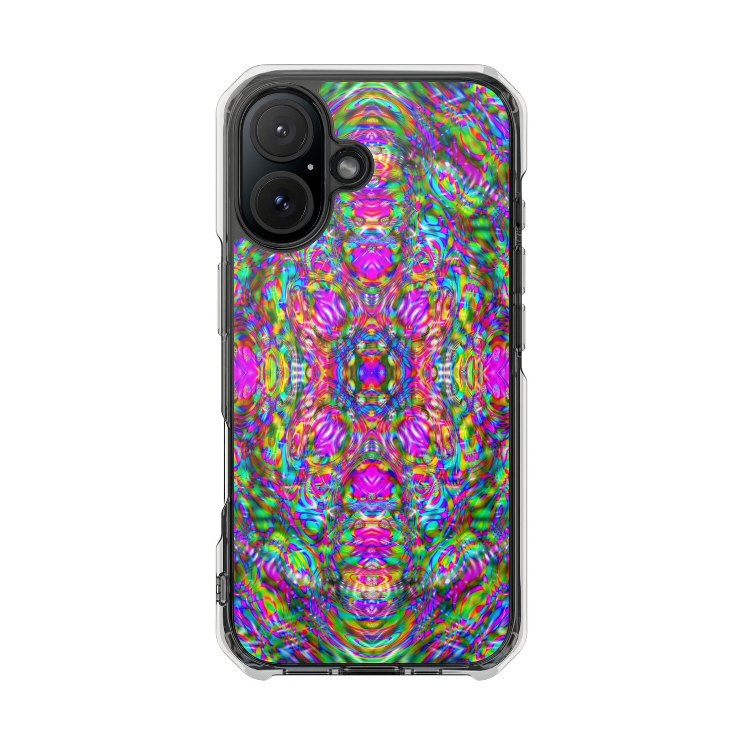 iPhone 16 Magnetic Clear Impact Case - DMT Scribe Tiles No.4