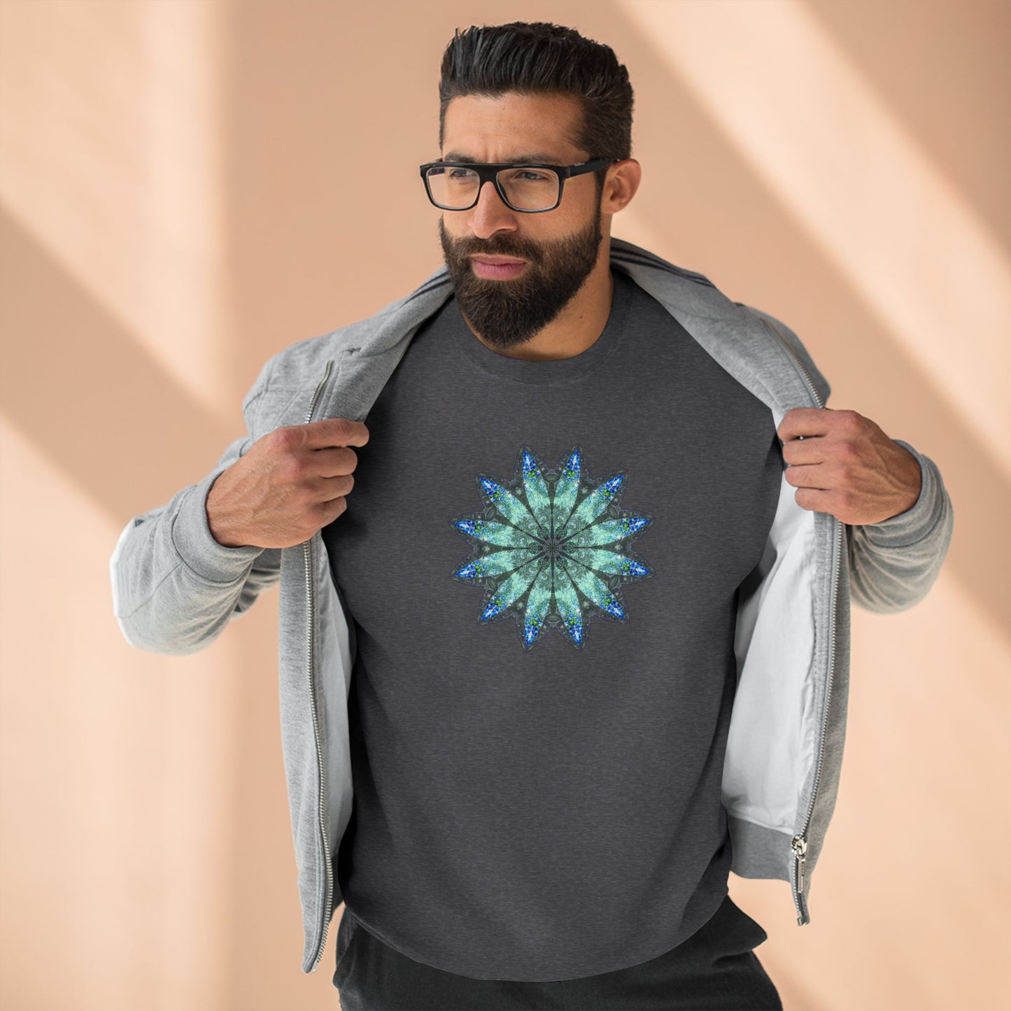 Unisex Crewneck Sweatshirt - Love Light Mandalas No.20