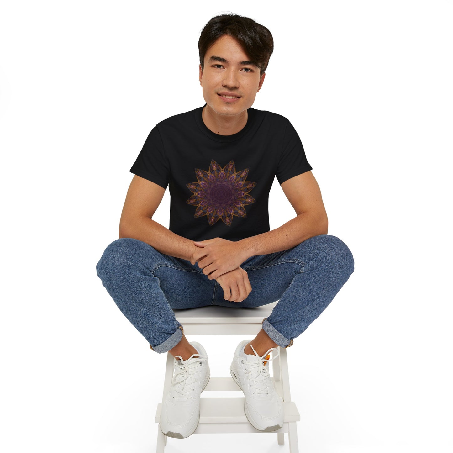 Unisex Ultra Cotton Tee - Love Light Mandalas No.1