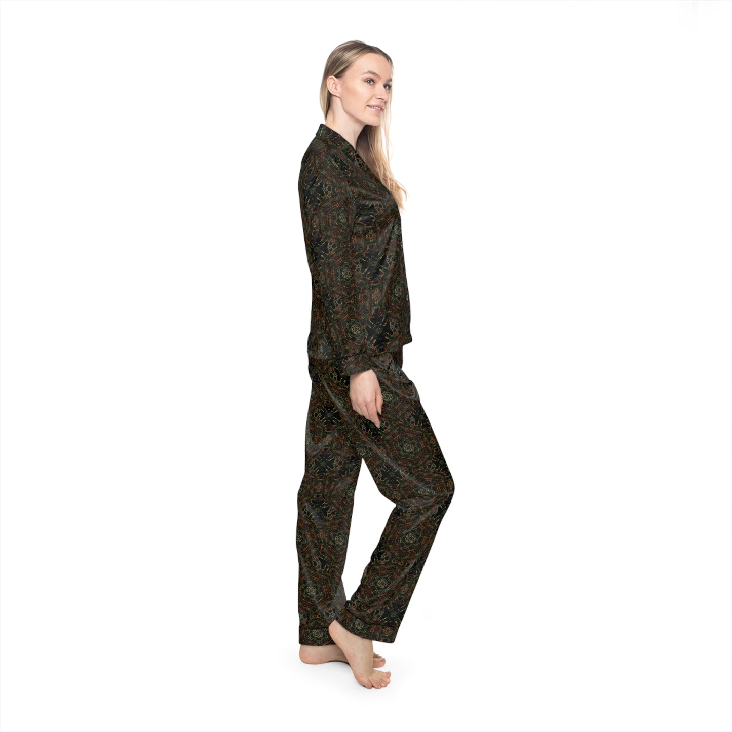 Women's Satin Pajamas - DK Series No.14