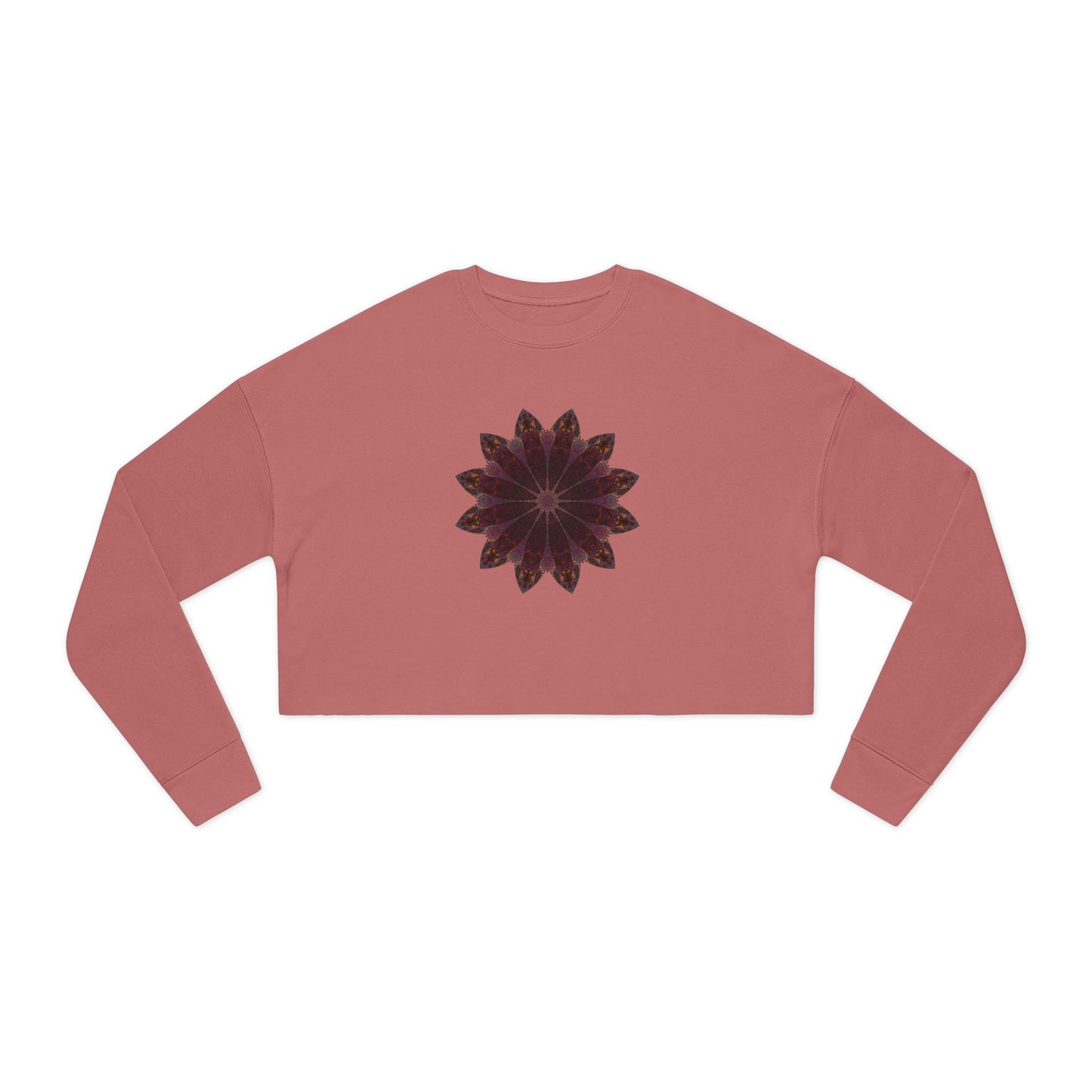 Women's Cropped Sweatshirt - Love Light Mandalas No.5