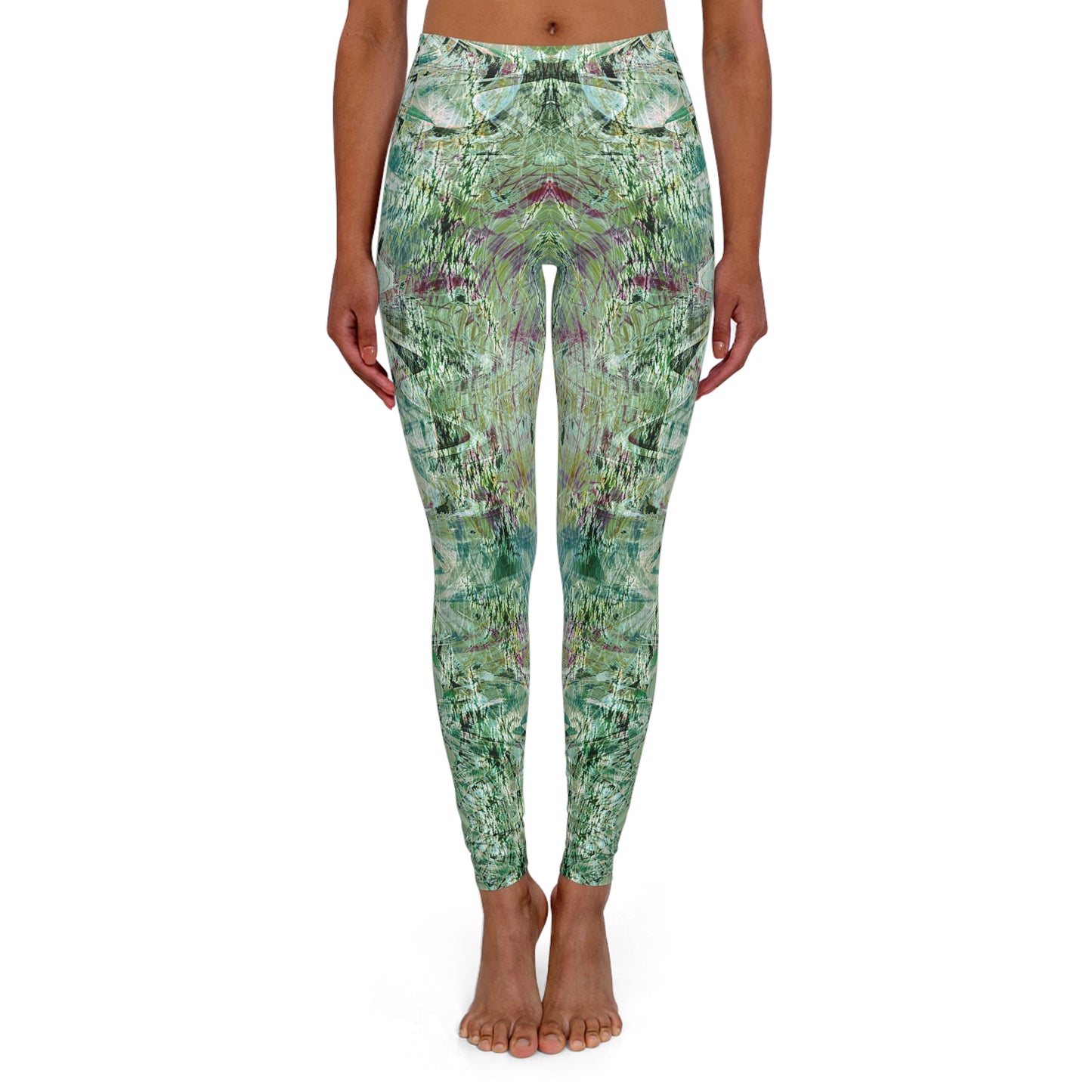 Spandex Leggings - Love Light Fractals No.7a