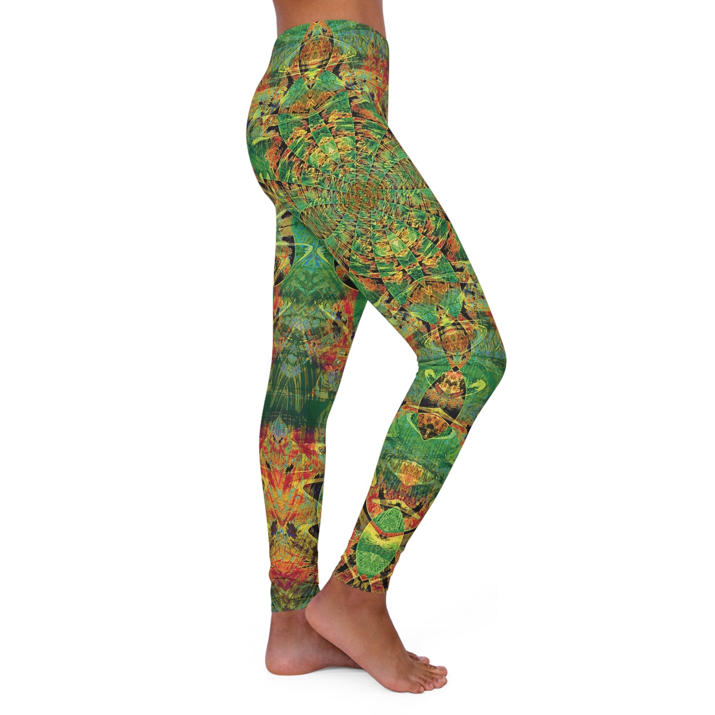 Spandex Leggings - Love Light Fractals No.3b