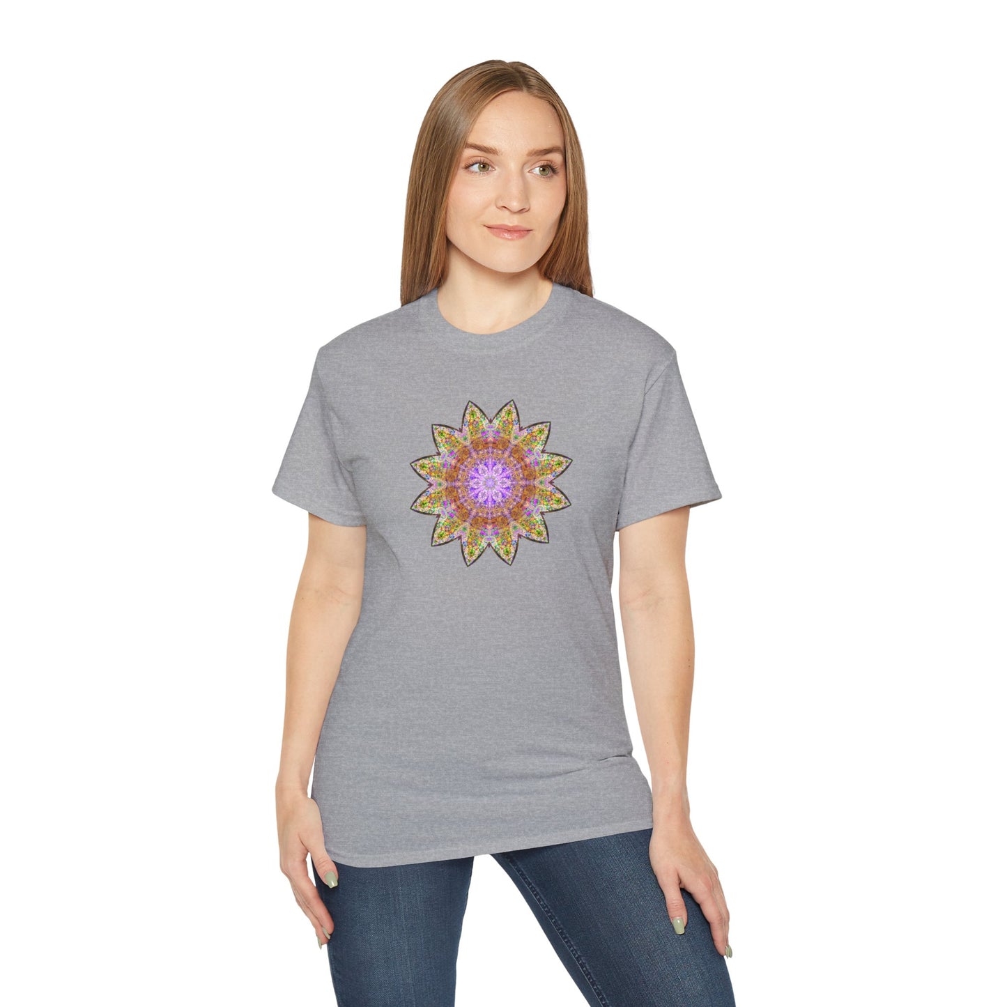 Unisex Ultra Cotton Tee - Love Light Mandalas No.14