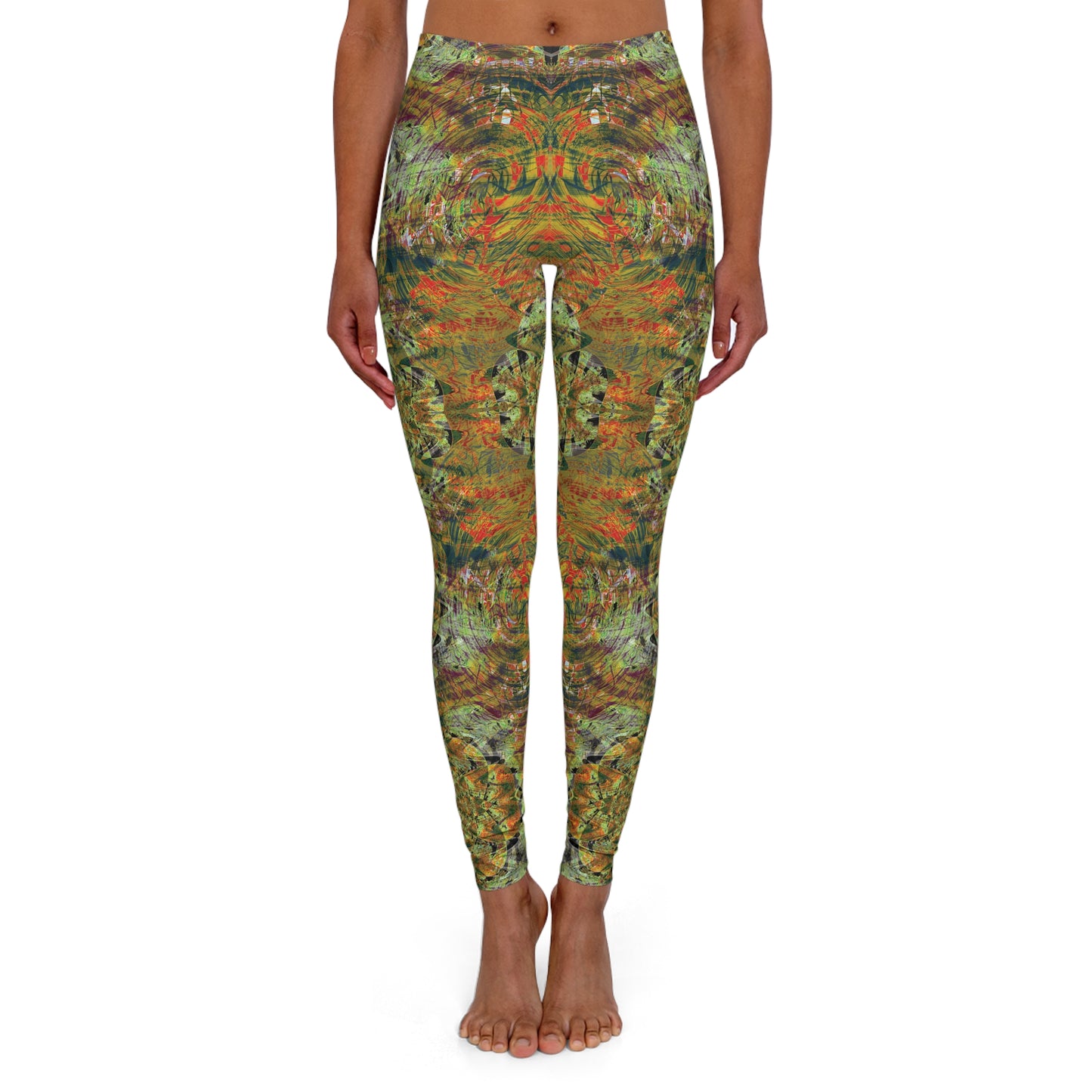 Spandex Leggings - Love Light Fractals No.4d