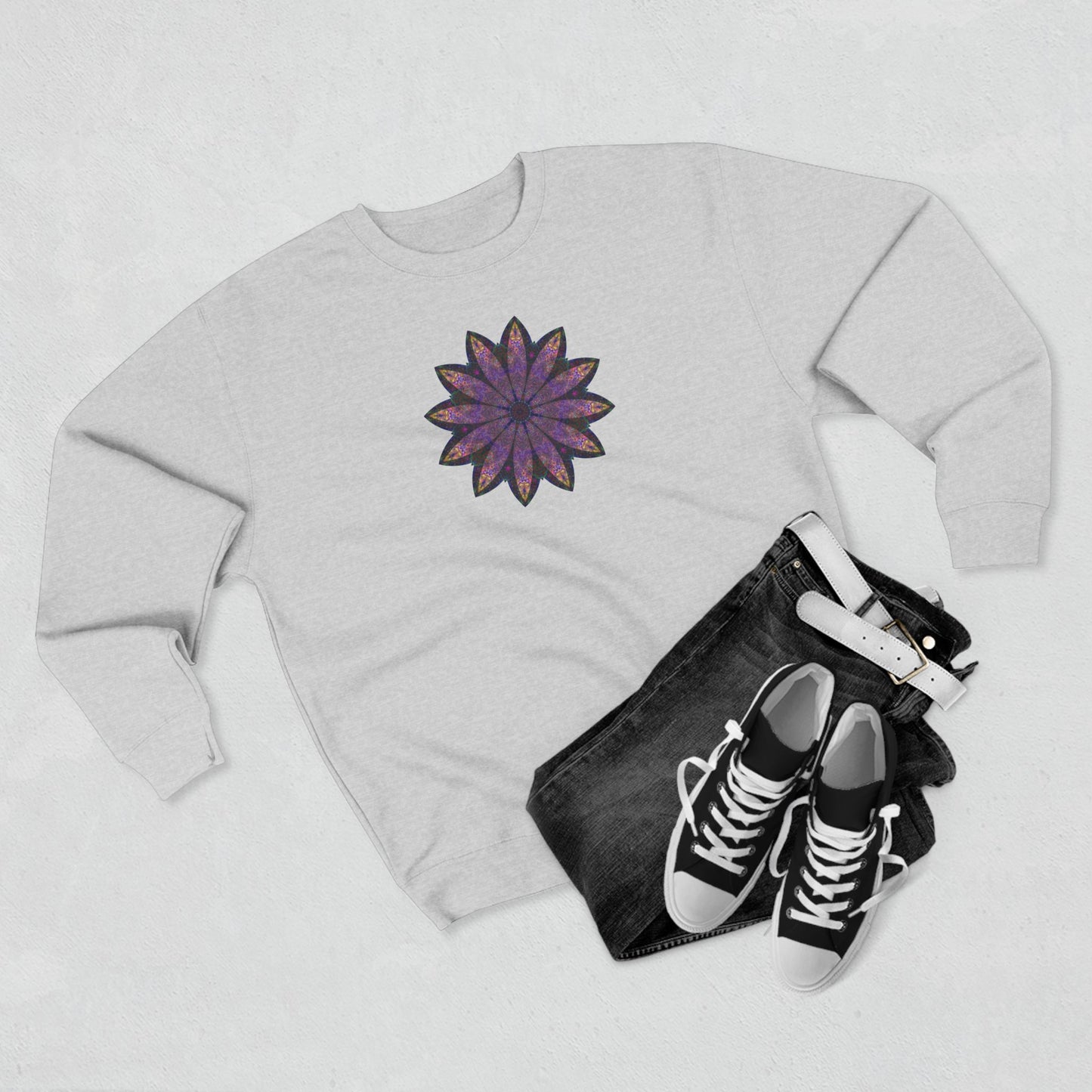 Unisex Crewneck Sweatshirt - Love Light Mandalas No.24