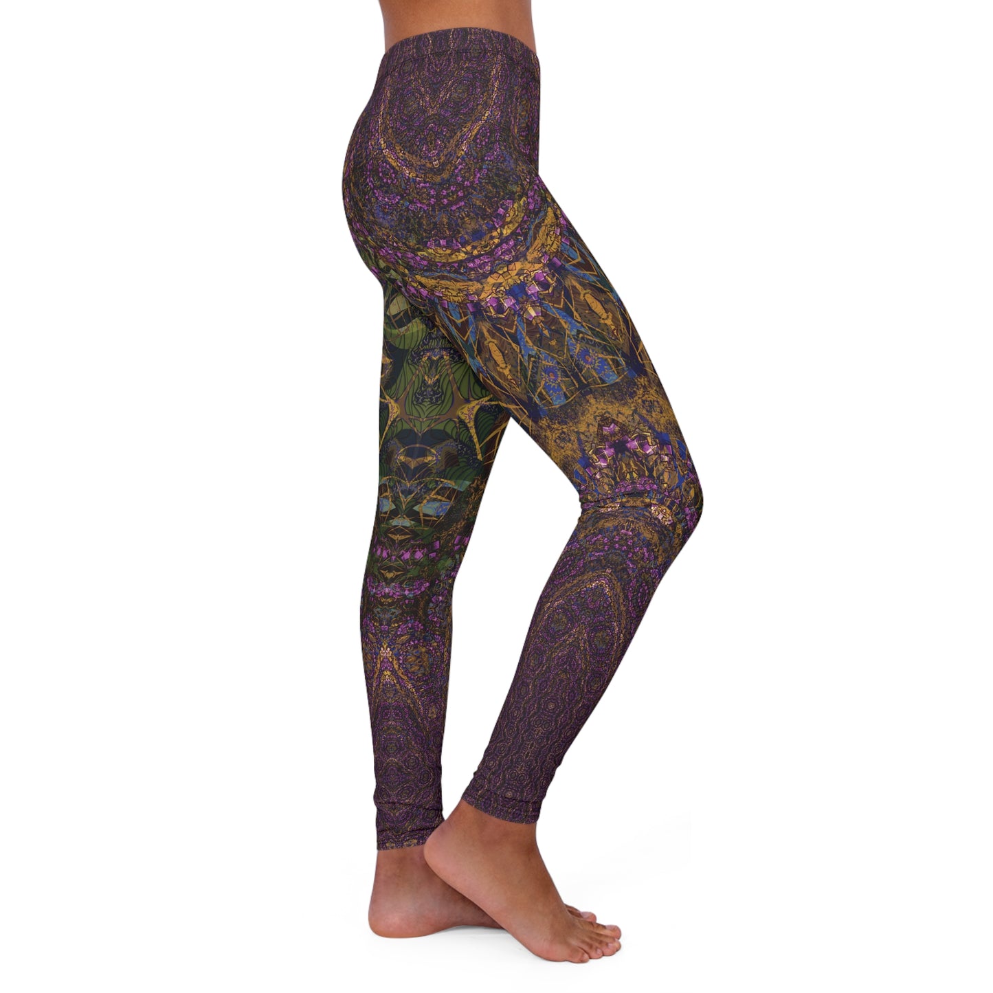 Spandex Leggings - Love Light Fractals No.10b