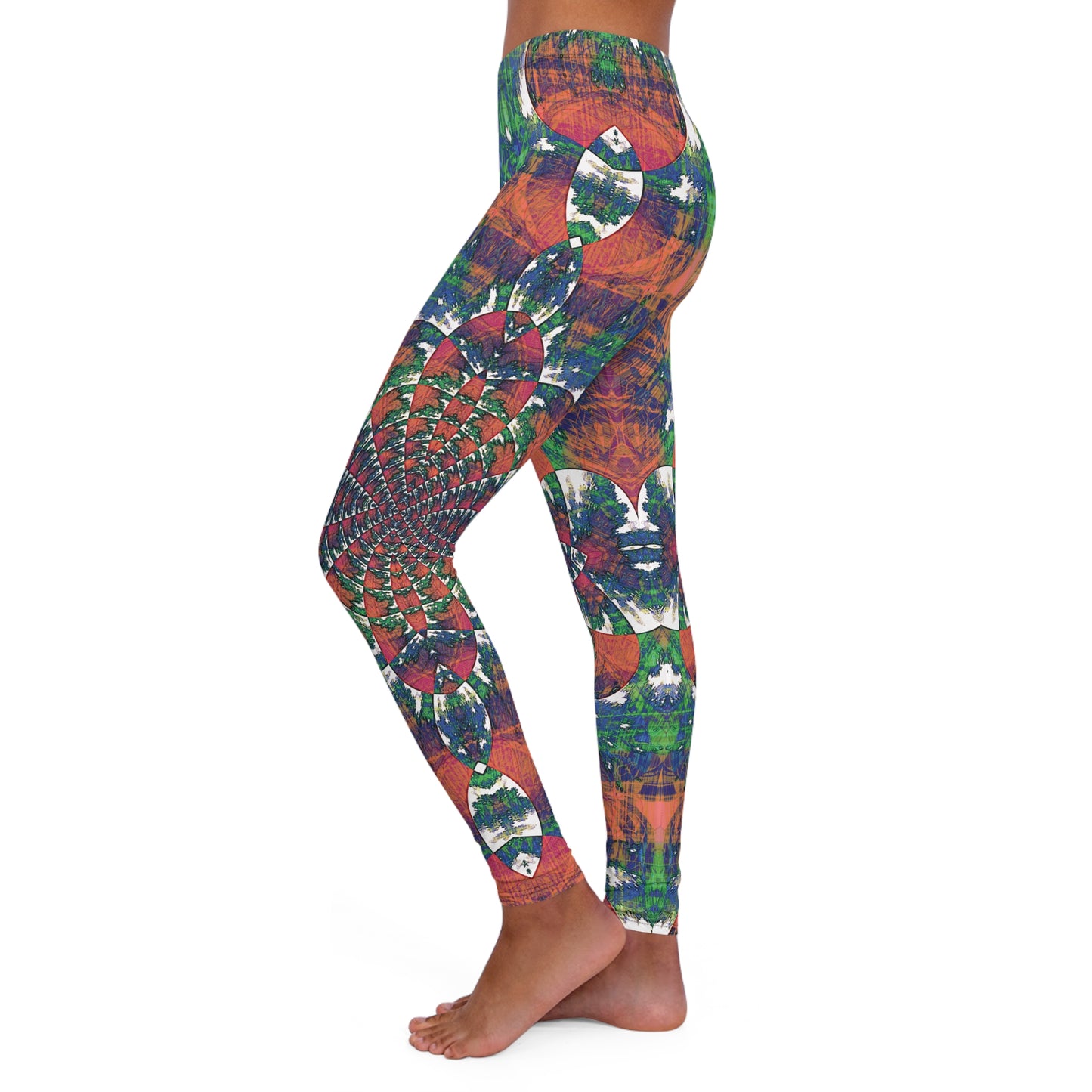 Spandex Leggings - Love Light Fractals No.2