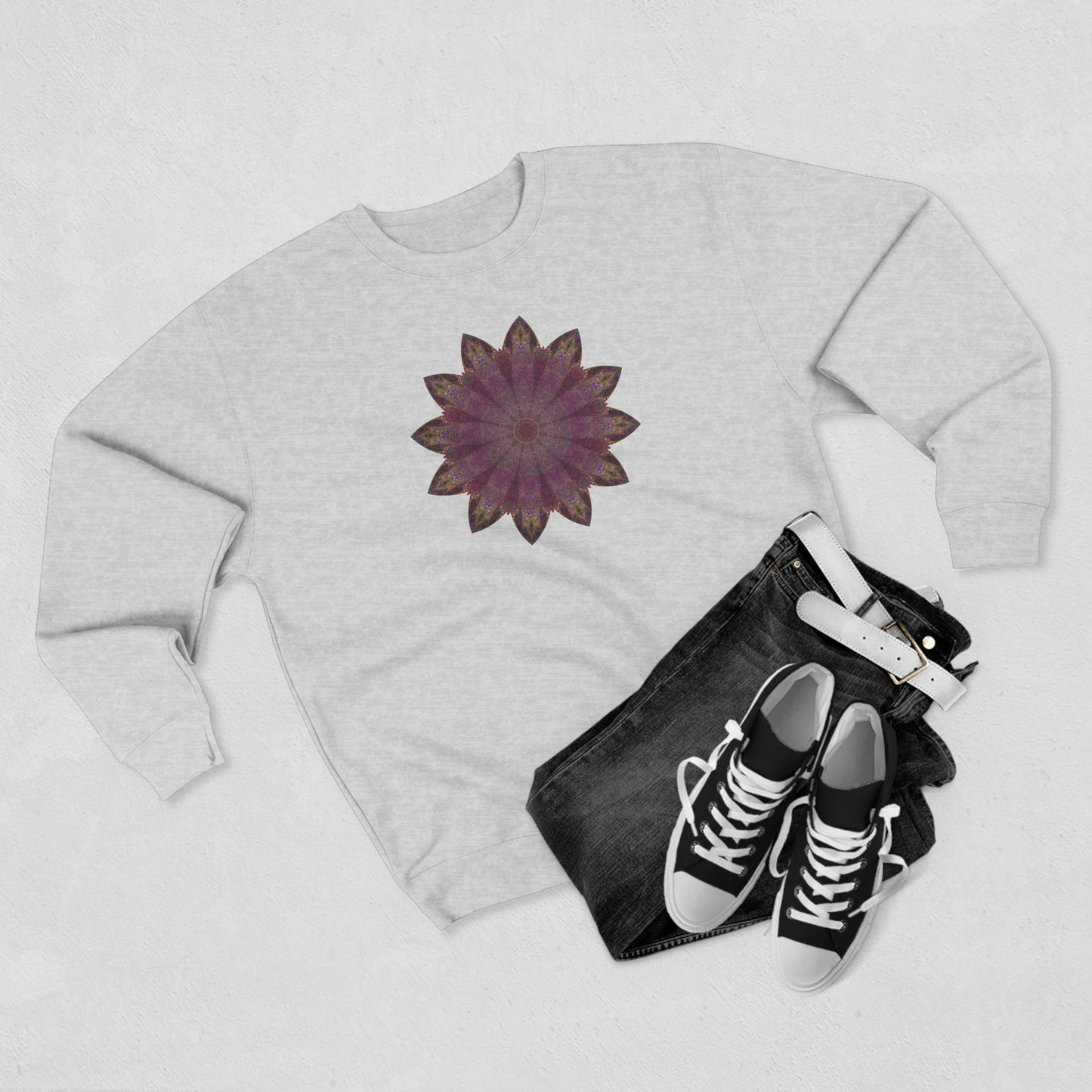 Unisex Crewneck Sweatshirt - Love Light Mandalas No.6