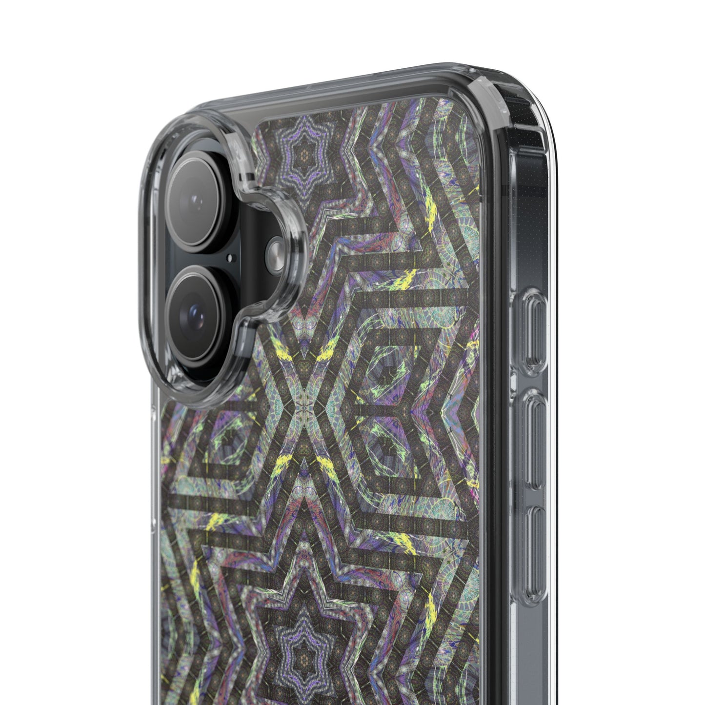 iPhone 16 Clear Case – P5 Kaleidoscopic No.1