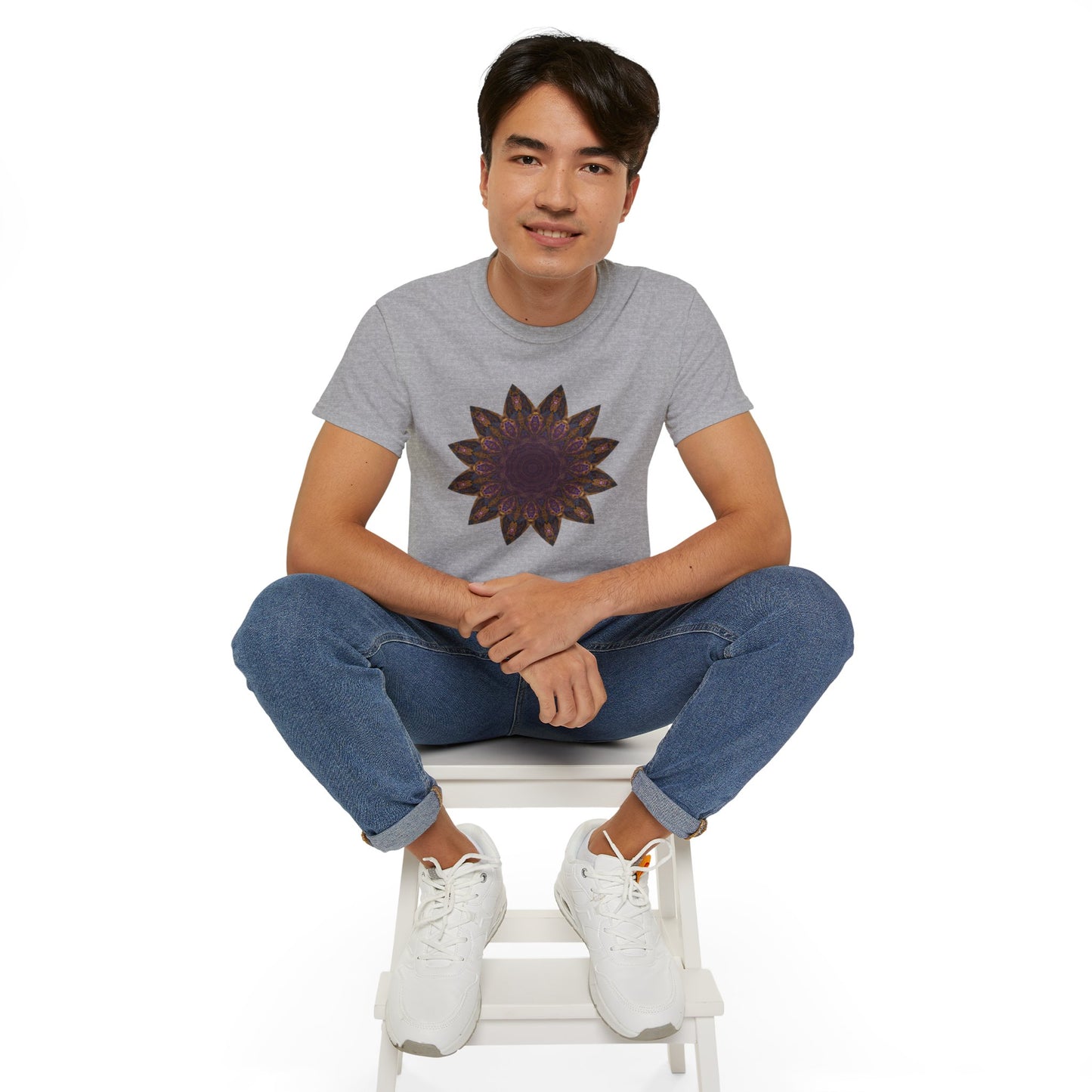 Unisex Ultra Cotton Tee - Love Light Mandalas No.1