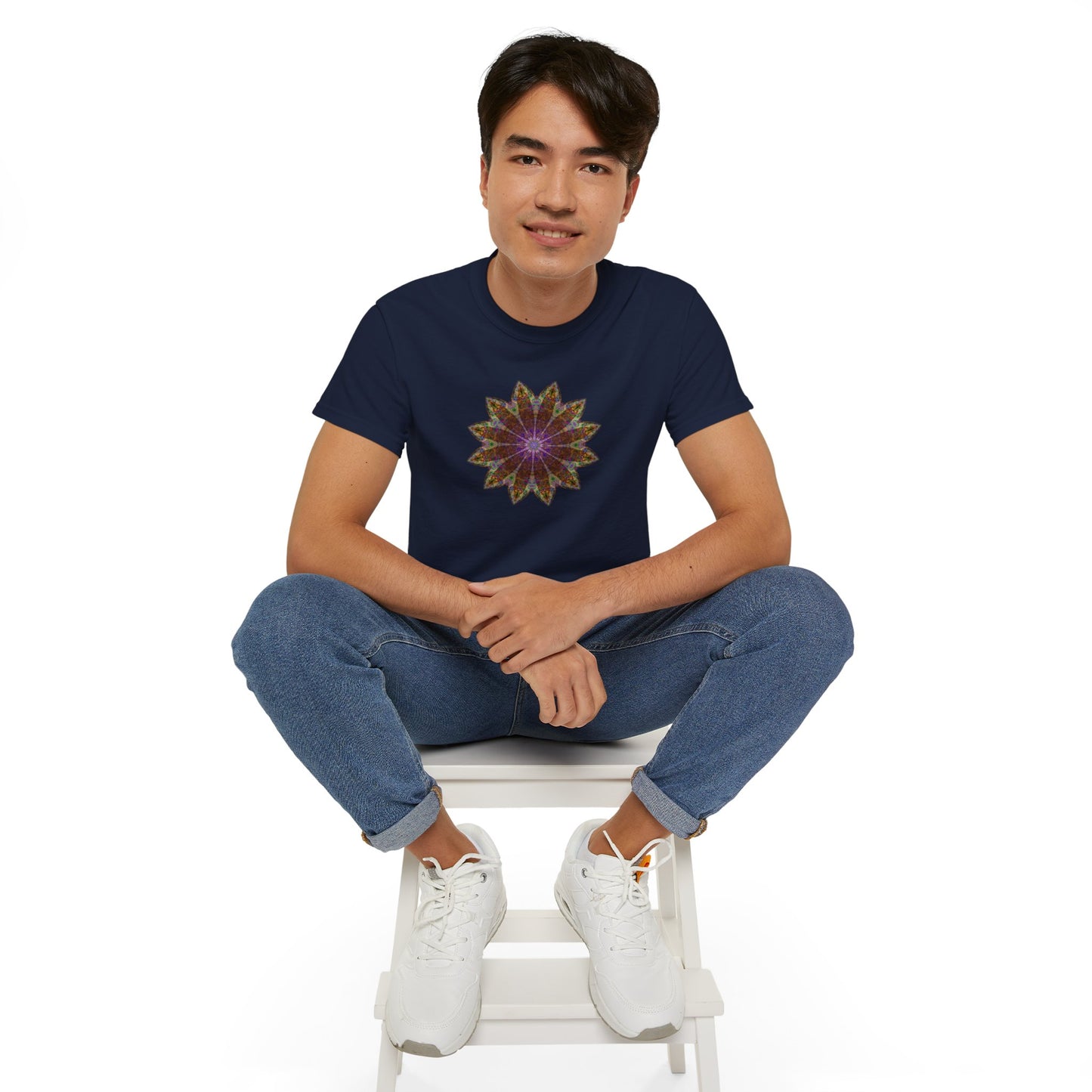 Unisex Ultra Cotton Tee - Love Light Mandalas No.13