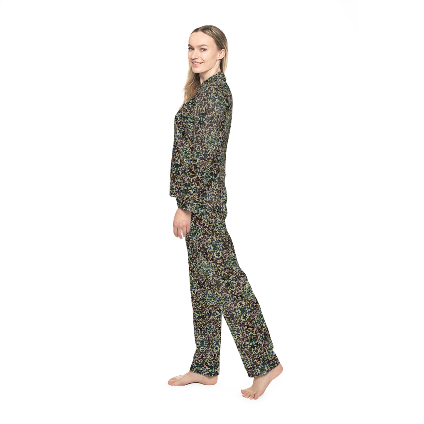 Women's Satin Pajamas - Hidden Weave No.5
