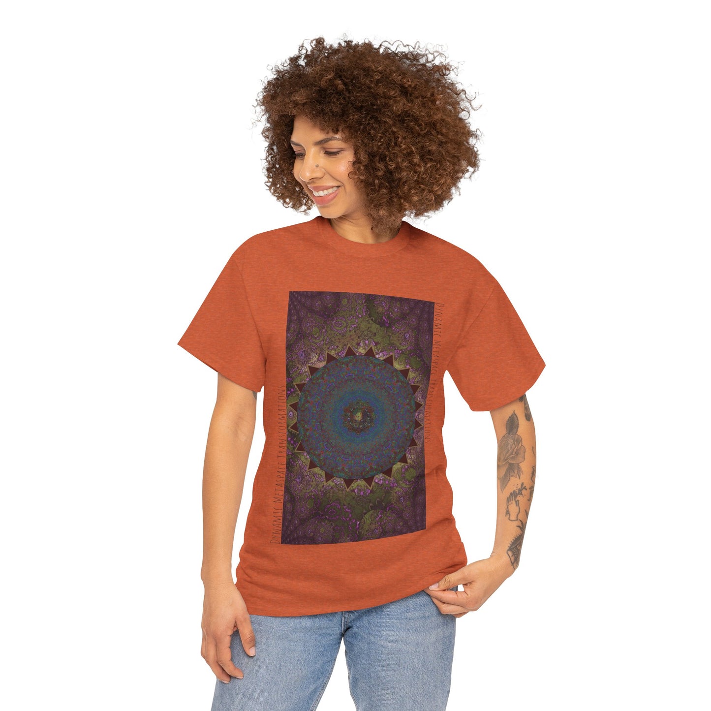 Unisex Heavy Cotton Tee - Love Light Spheres No. L8S1