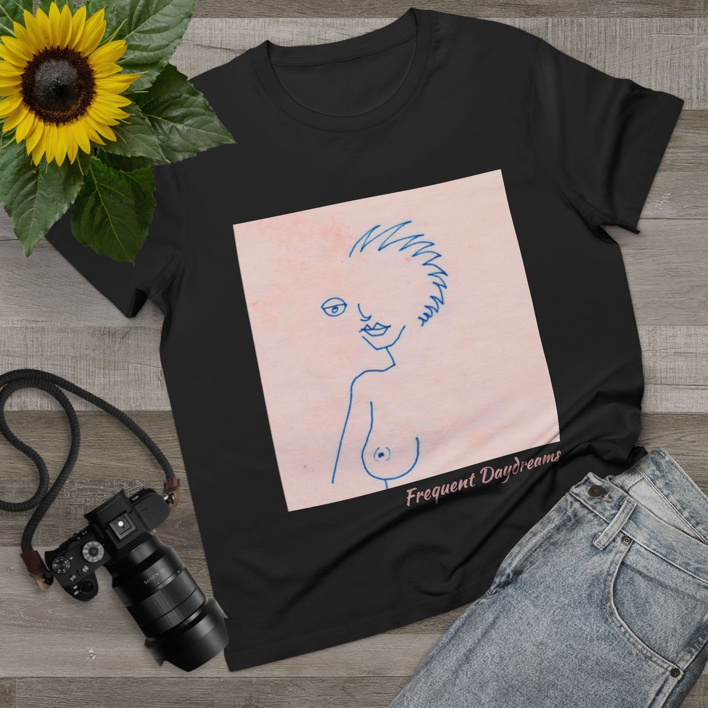 Women’s Maple Tee - Frequent Daydreams Sketch No.46