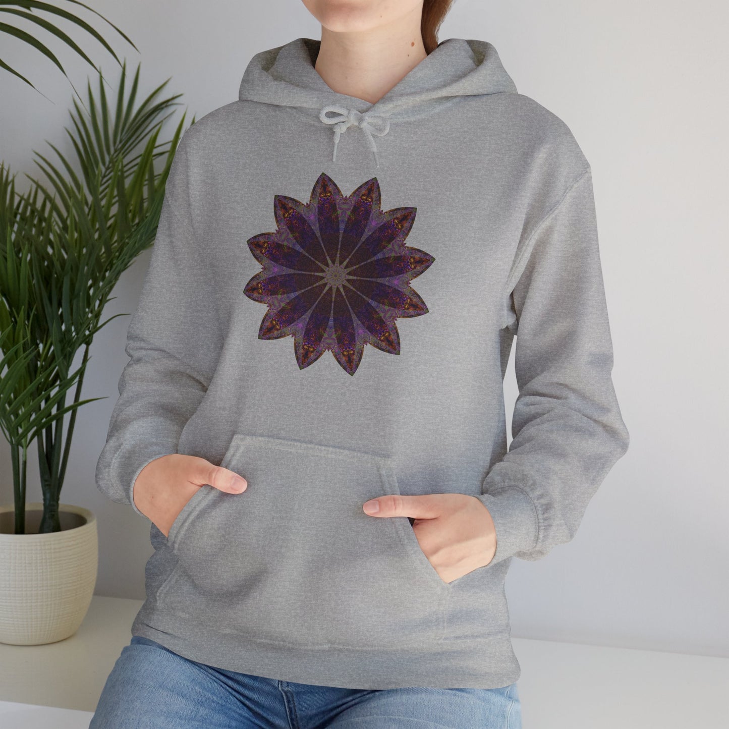 Unisex Heavy Blend™ Hooded Sweatshirt - Love Light Mandalas No.11