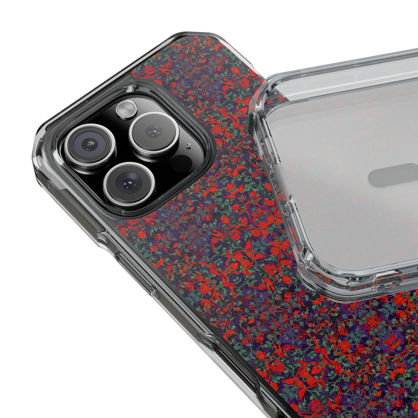 iPhone 16 Magnetic Clear Impact Case - Hidden Weave Series No.25
