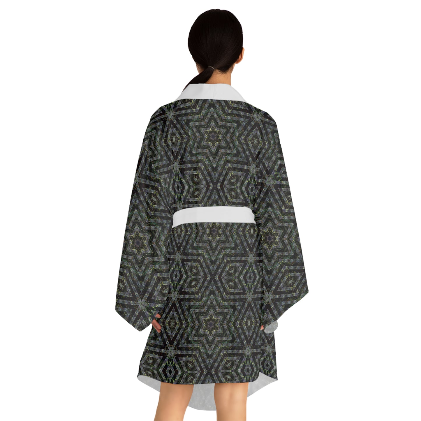 Long Sleeve Kimono Robe - P5 Kaleidoscopic No.10