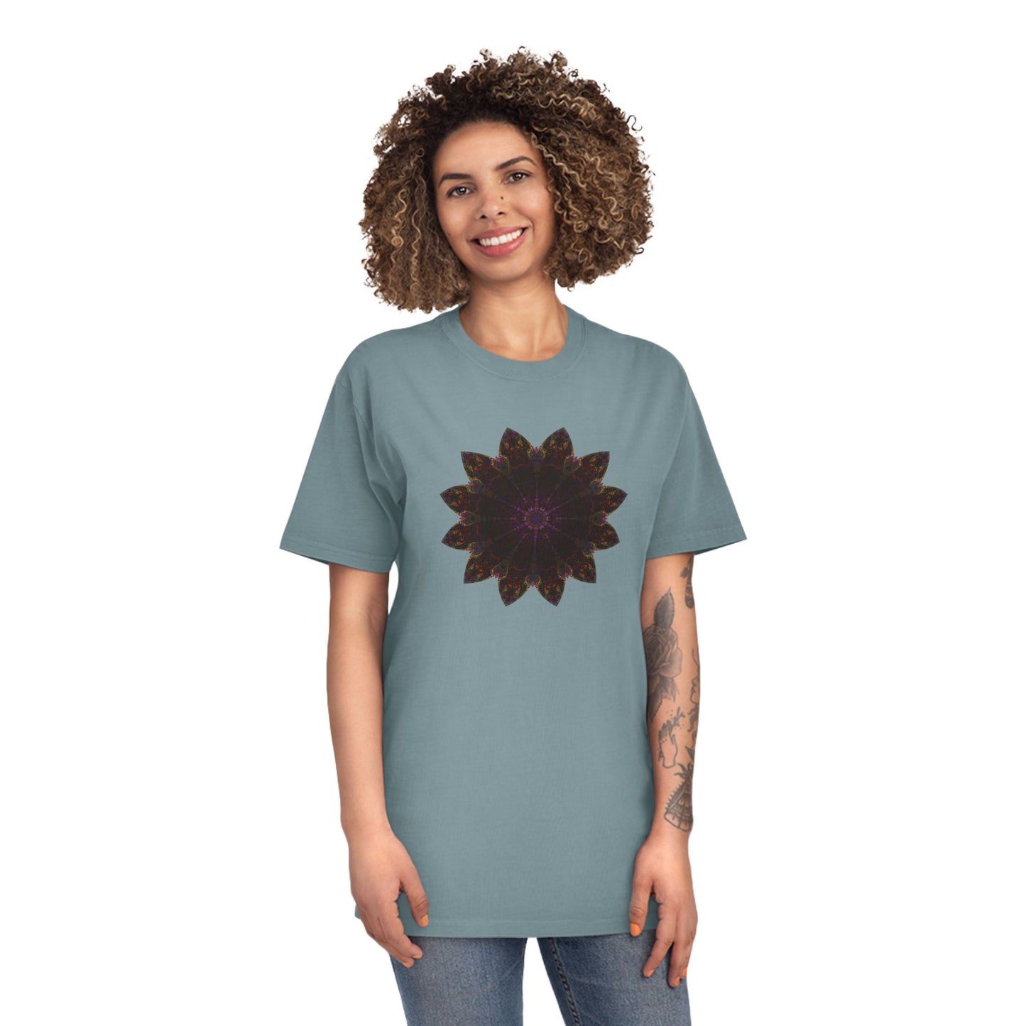 Unisex Faded Shirt - Love Light Mandalas No.12