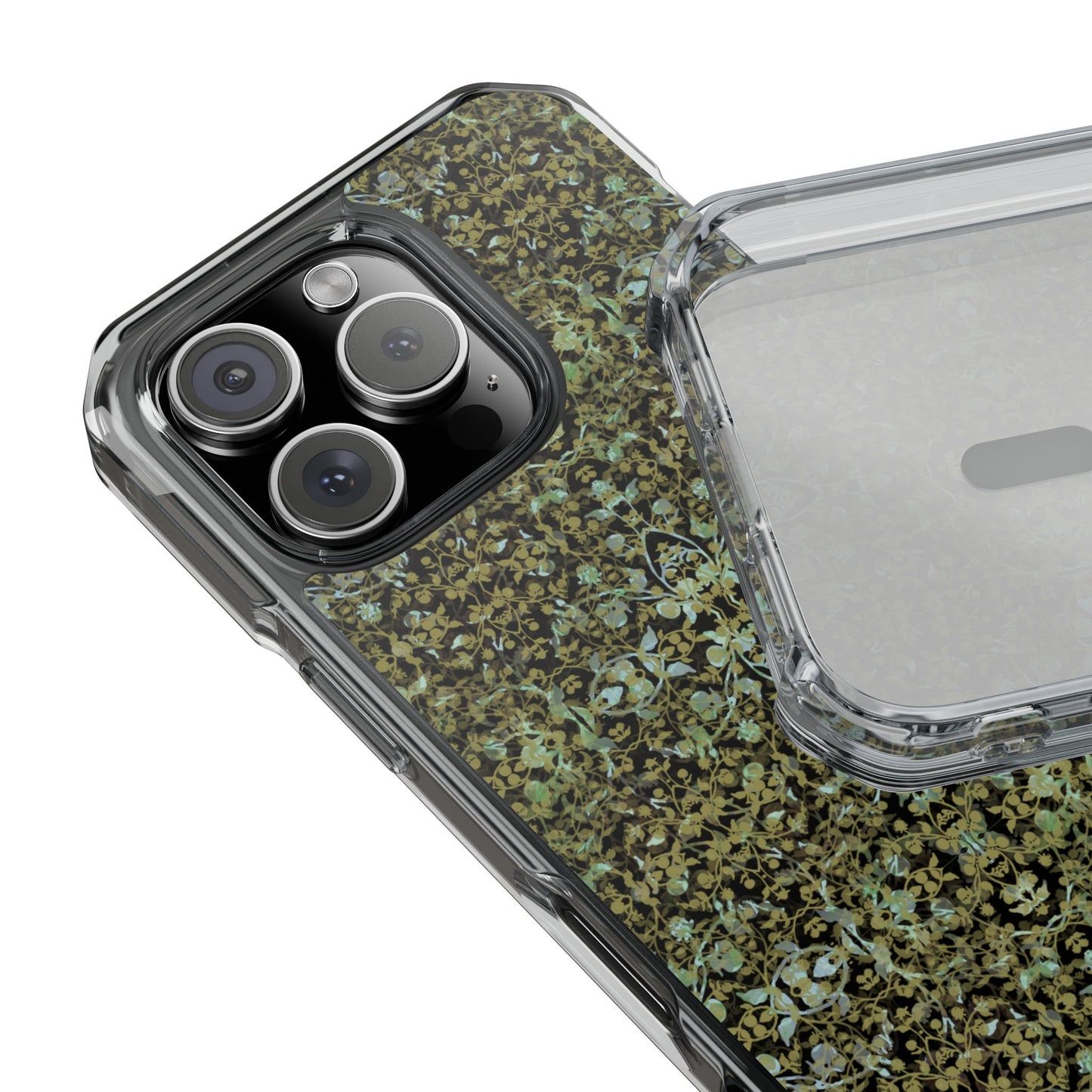 iPhone 16 Magnetic Clear Impact Case - Hidden Weave Series No.4