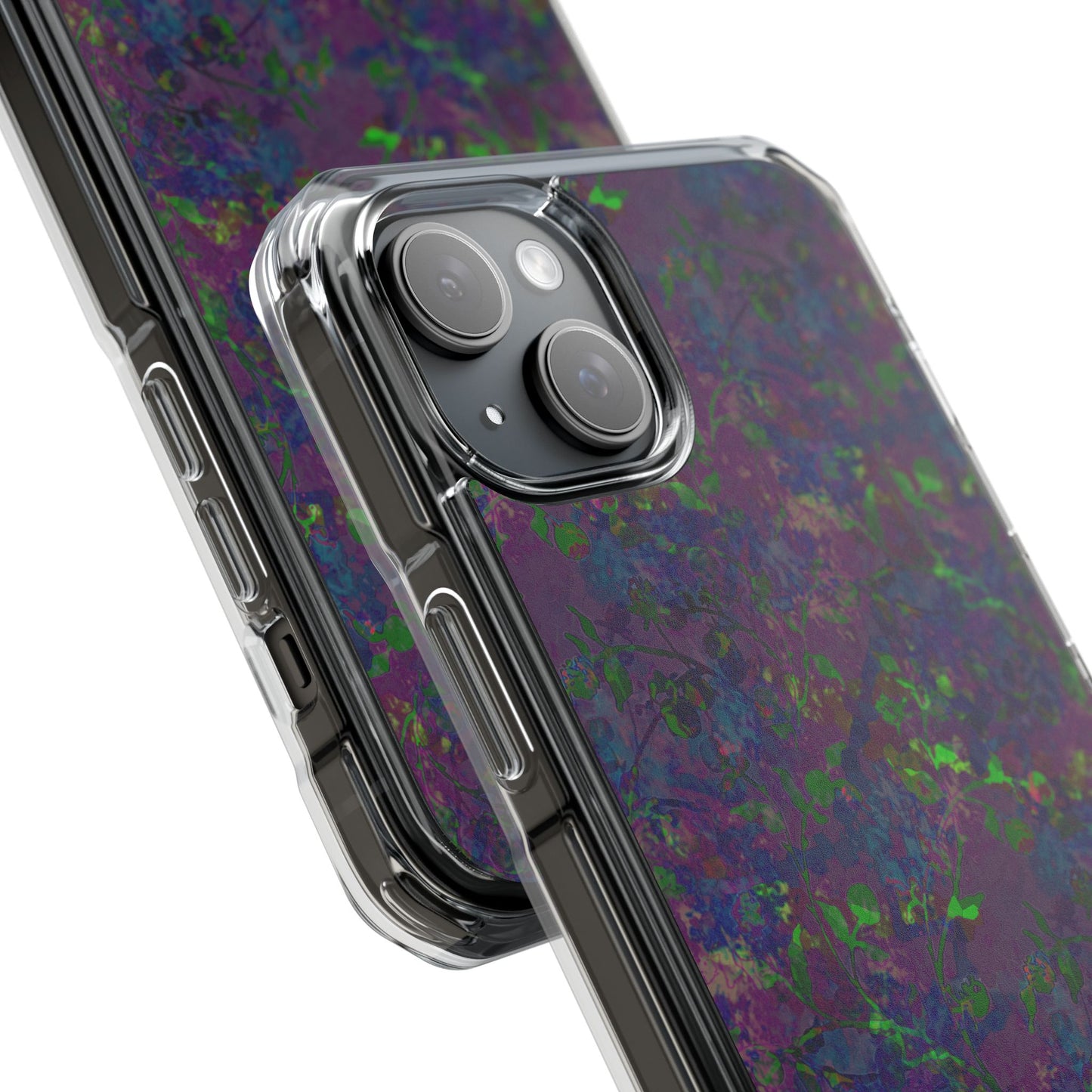 iPhone 15 Magnetic Clear Impact Case - Hidden Weave Series V3 No.23