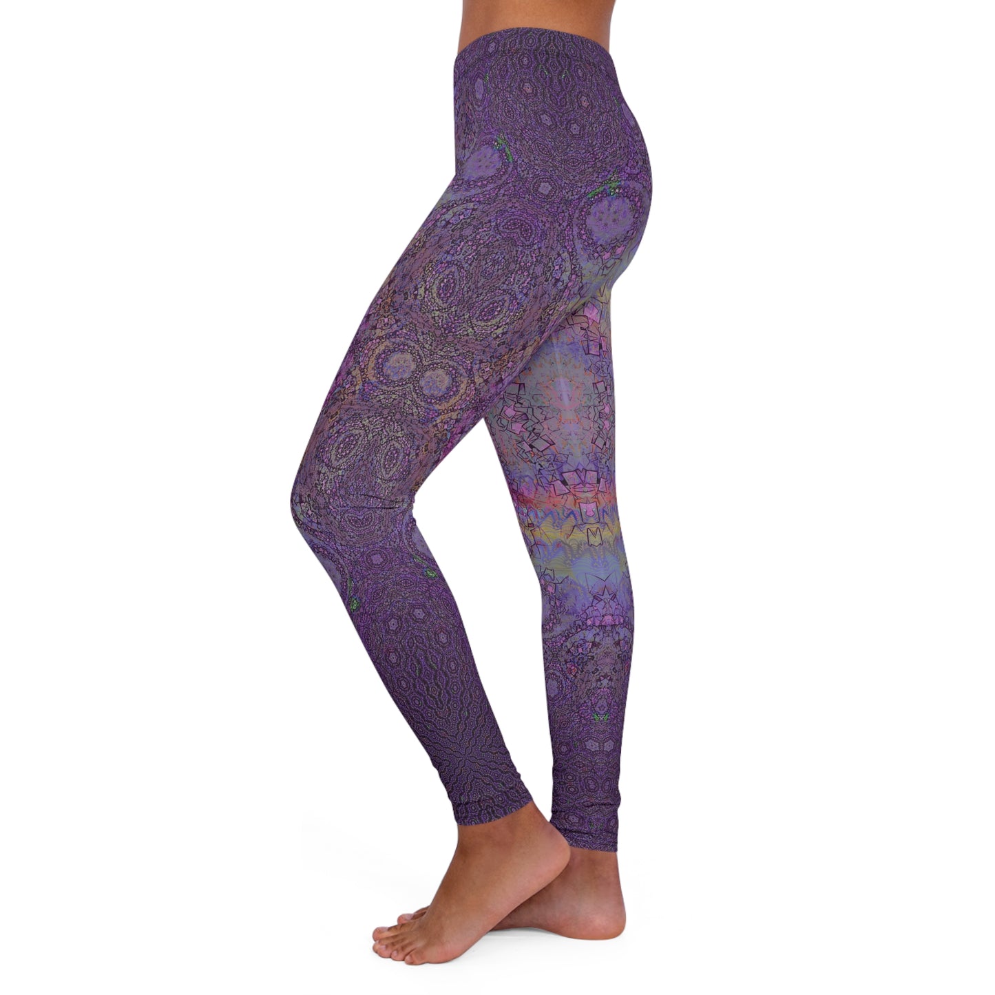Spandex Leggings - Love Light Fractals No.13a