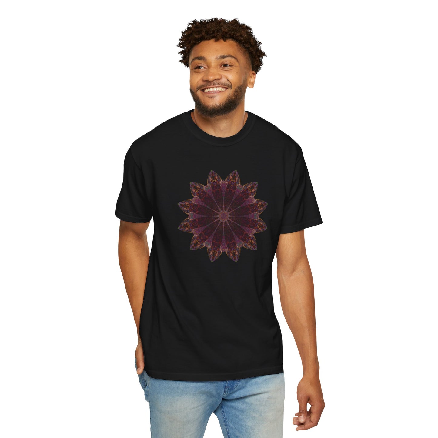 Unisex Garment-Dyed T-shirt - Love Light Mandalas No.5