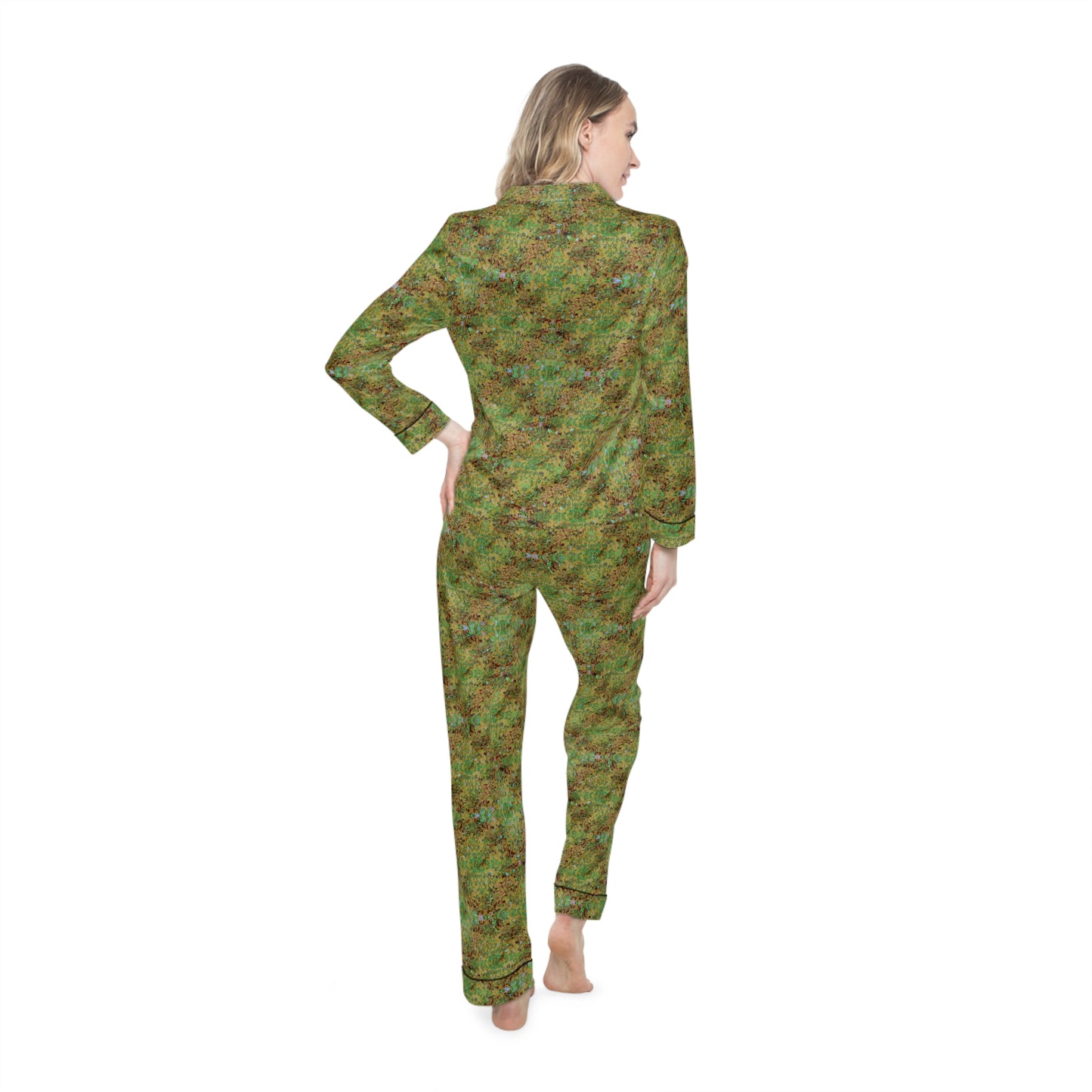 Women's Satin Pajamas - Hidden Weave No.6