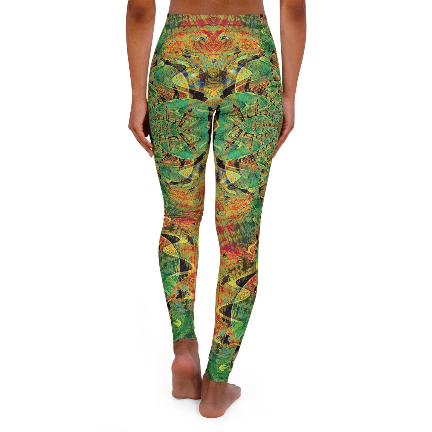 Spandex Leggings - Love Light Fractals No.3a