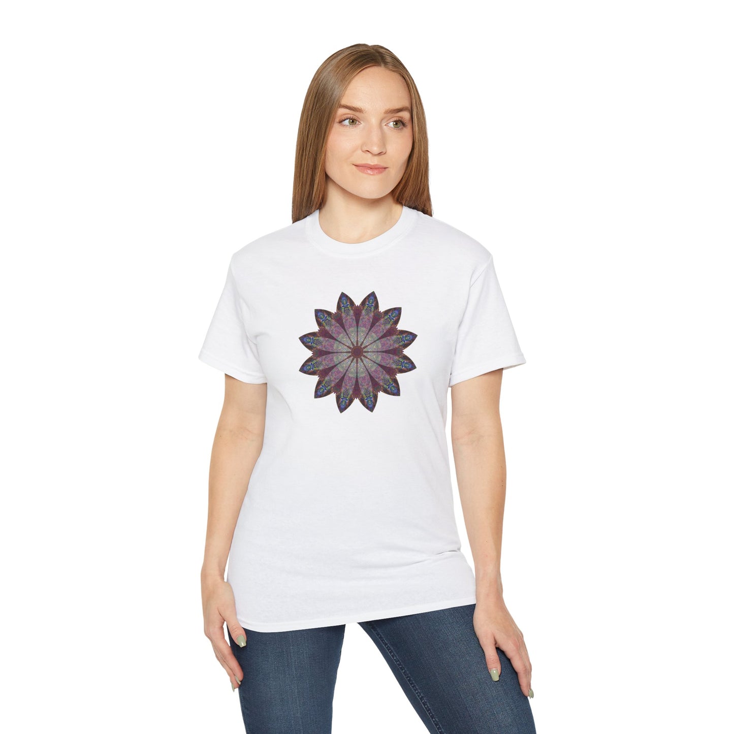 Unisex Ultra Cotton Tee - Love Light Mandalas No.9
