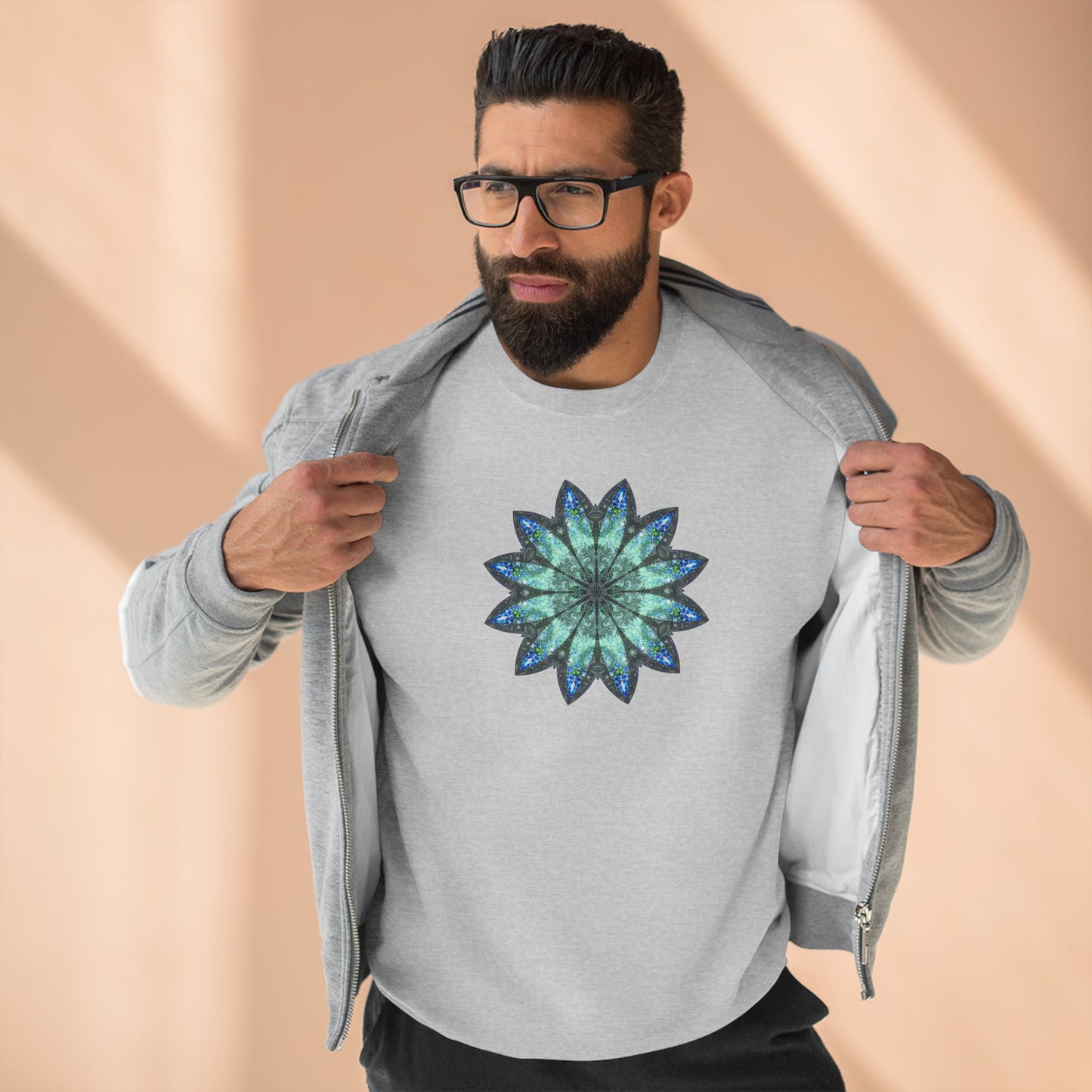 Unisex Crewneck Sweatshirt - Love Light Mandalas No.20